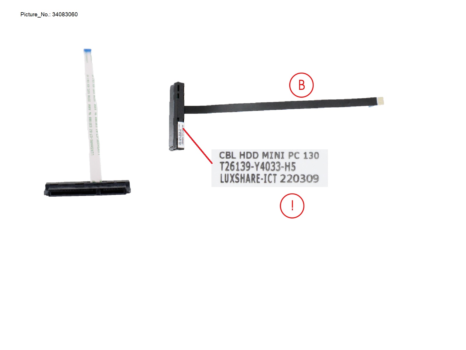 CABLE HDD MINI PC 130