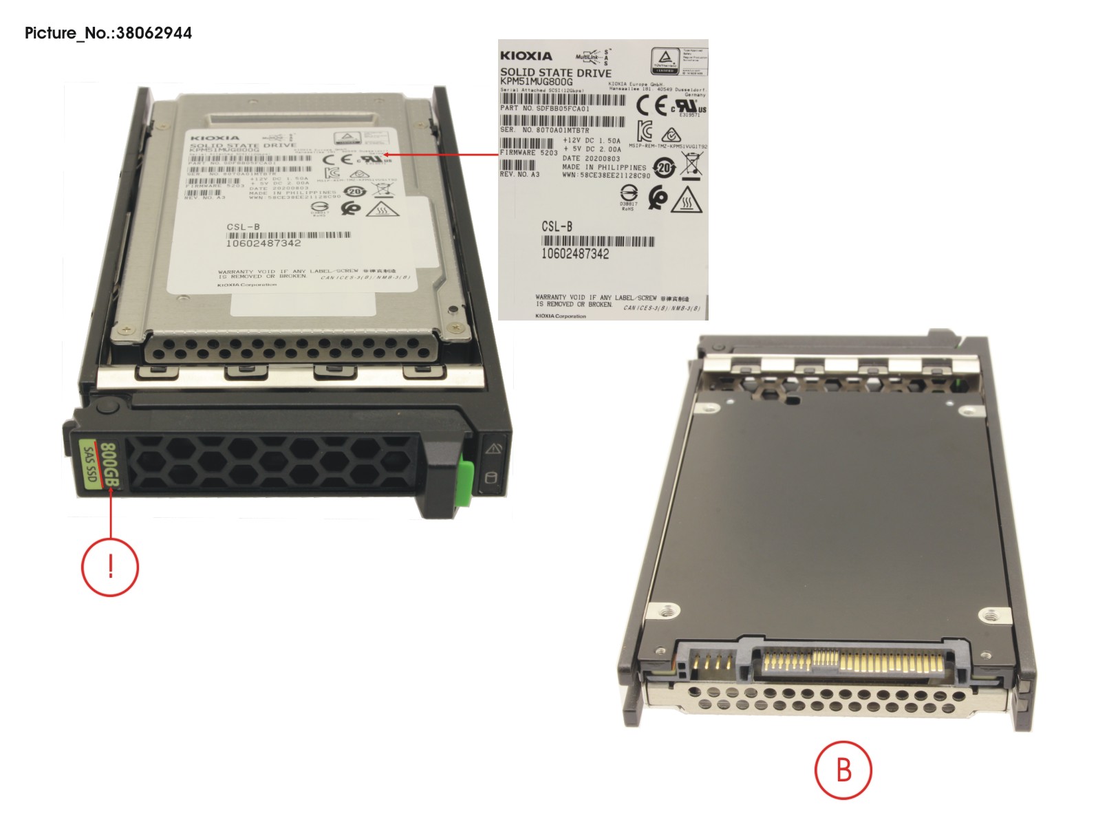 SSD SAS 12G 800GB WRITE-INT. 2.5 H-P EP