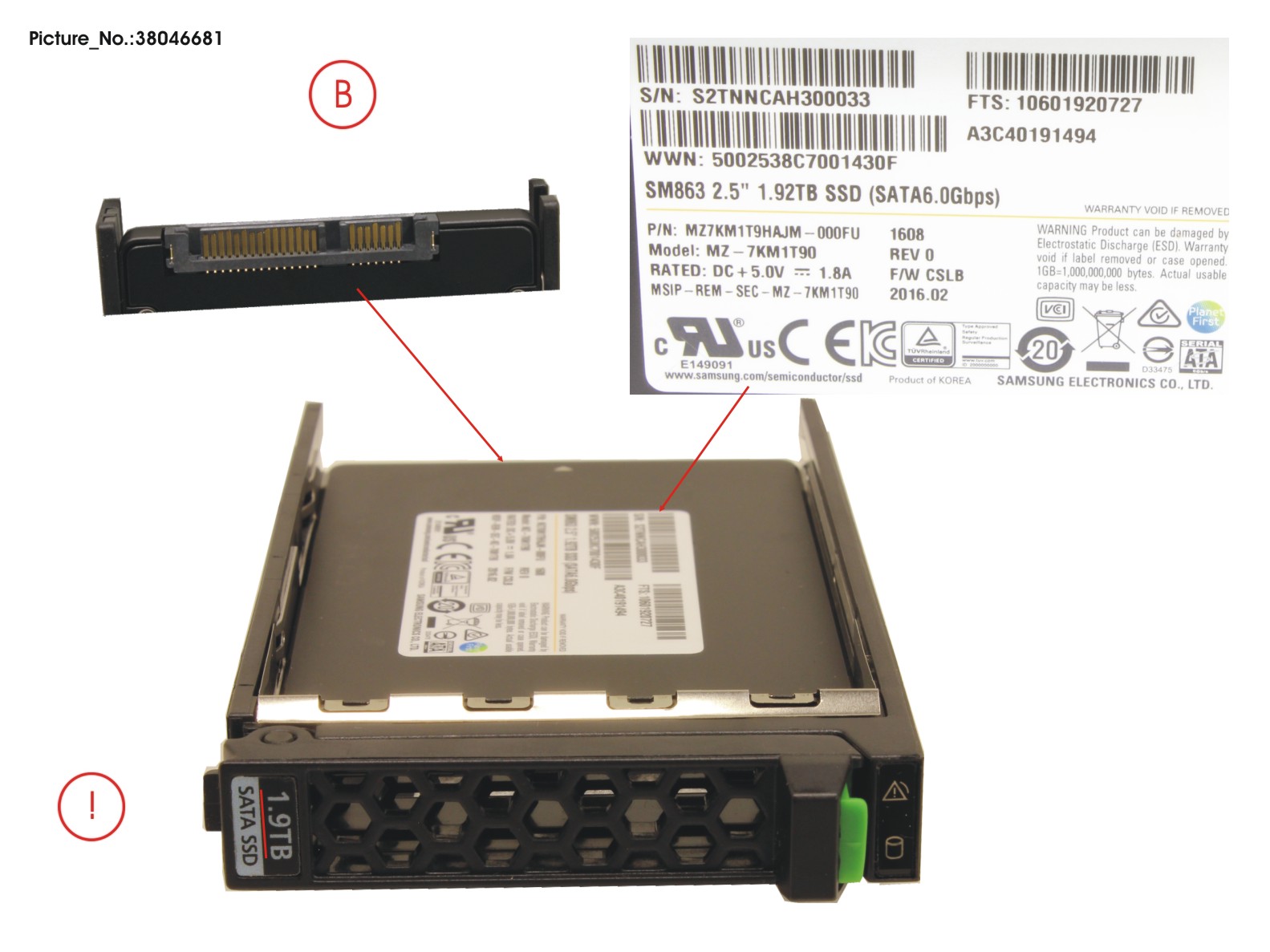 SSD SATA 6G 1920GB MLC HP SFF EP MAIN 3.