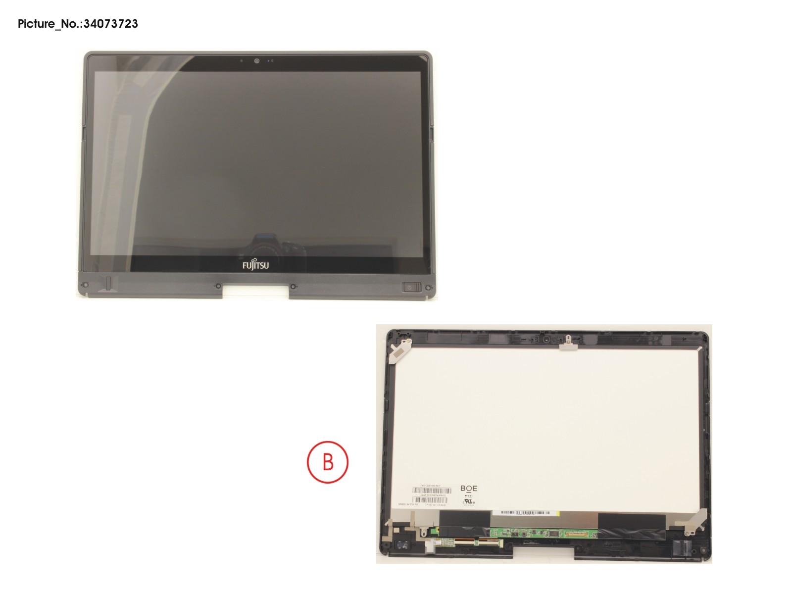 LCD ASSY, G INCL. TP AND DIGITIZER