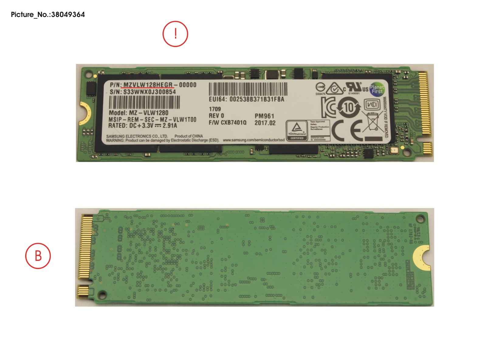 SSD PCIE M.2 2280 128GB