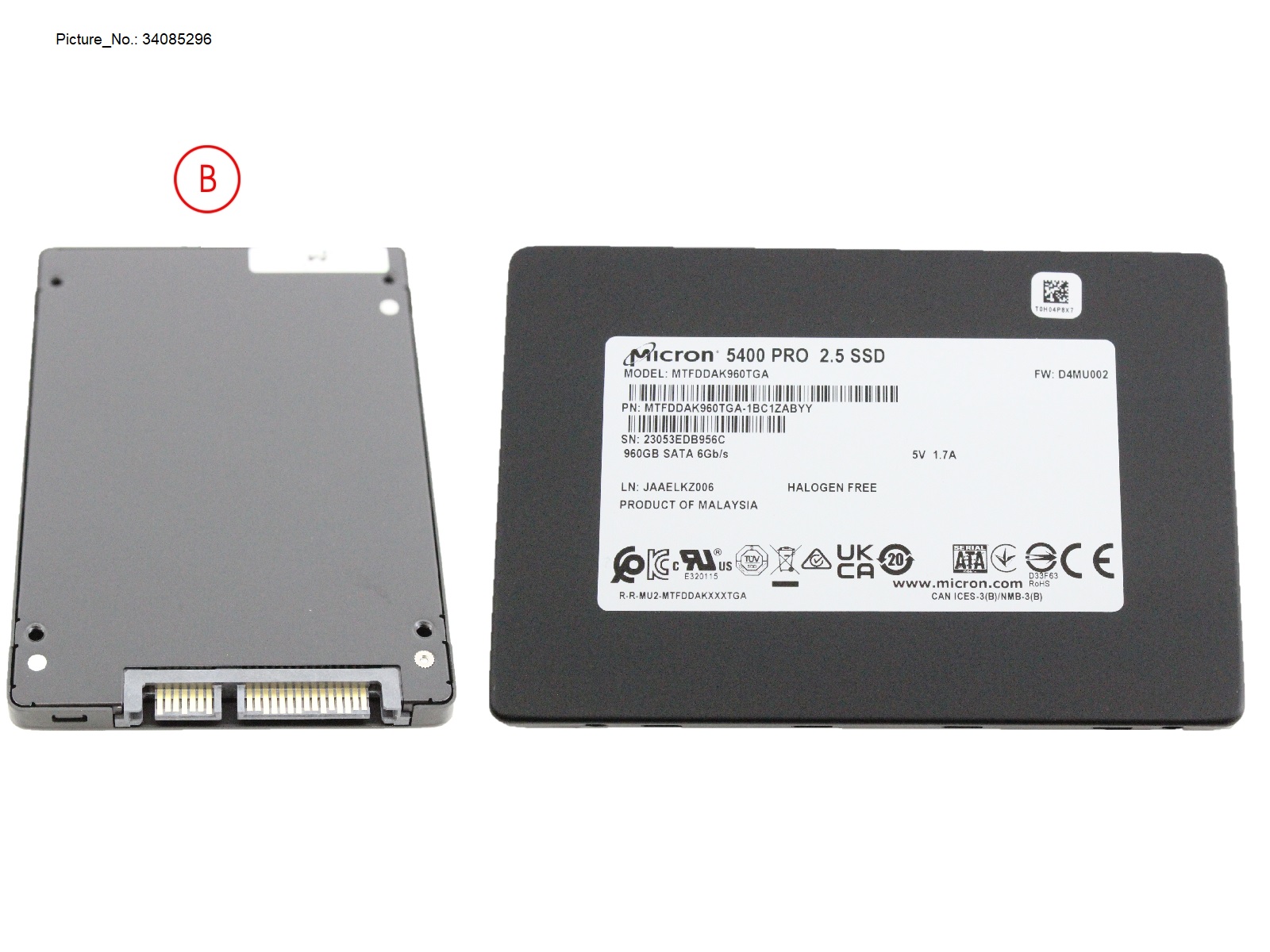 SSD S3 960GB 2.5 SATA (7MM)