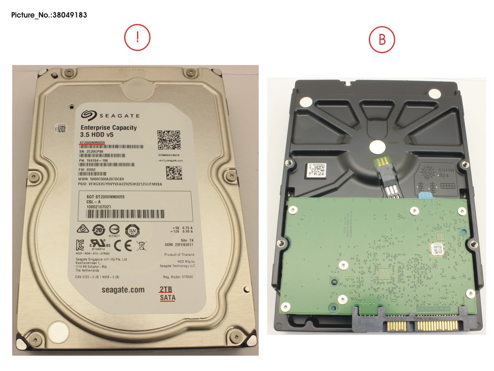 HDD 2TB BC-SATA S3 LFF 7.2K 3.5