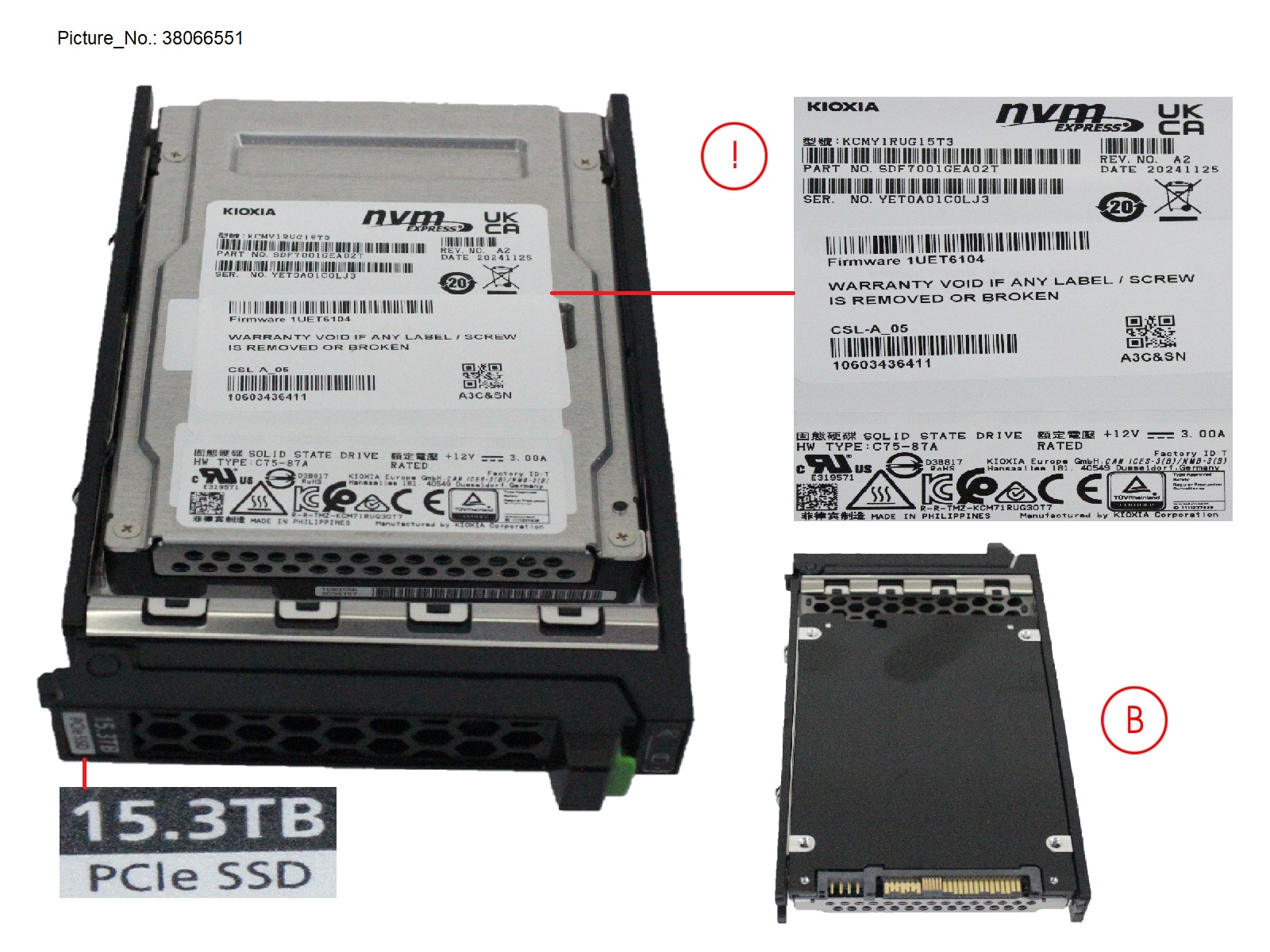 SSD PCIE5 SFF RI 15.3TB