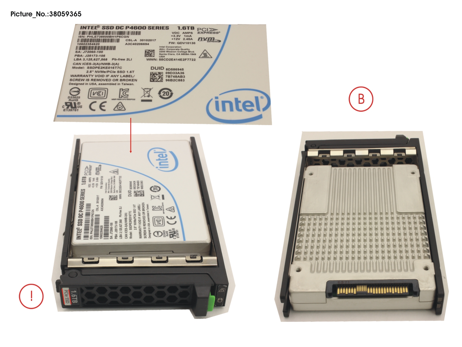 SSD PCIE3 1.6TB MIXED-USE 2.5 H-P EP