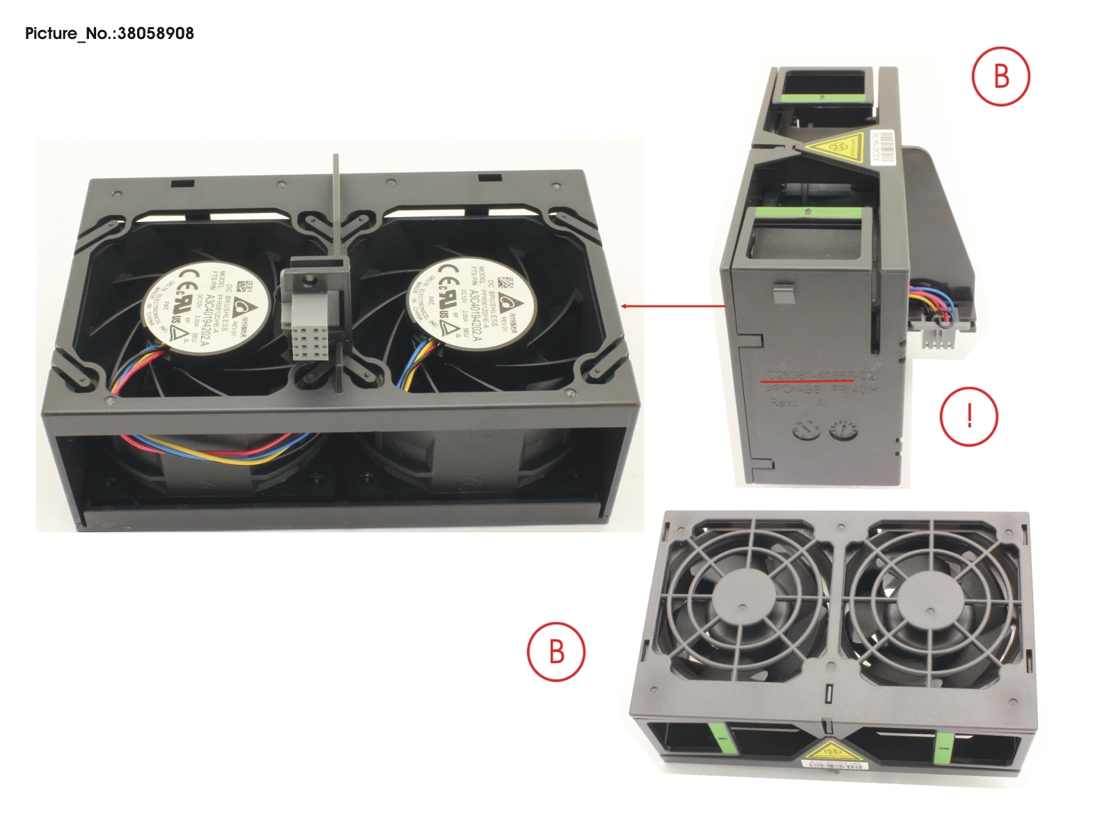 FUJITSU FAN MODULE ASSY 2X