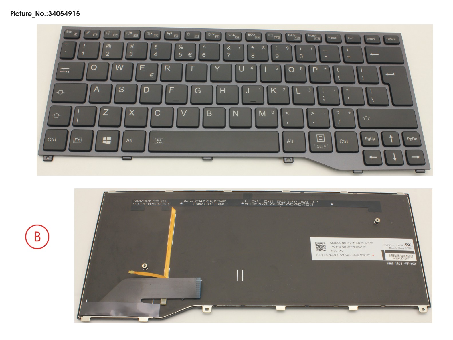 KEYBOARD BLACK W/ BL US KEYBOARD BLACK W/ BL US