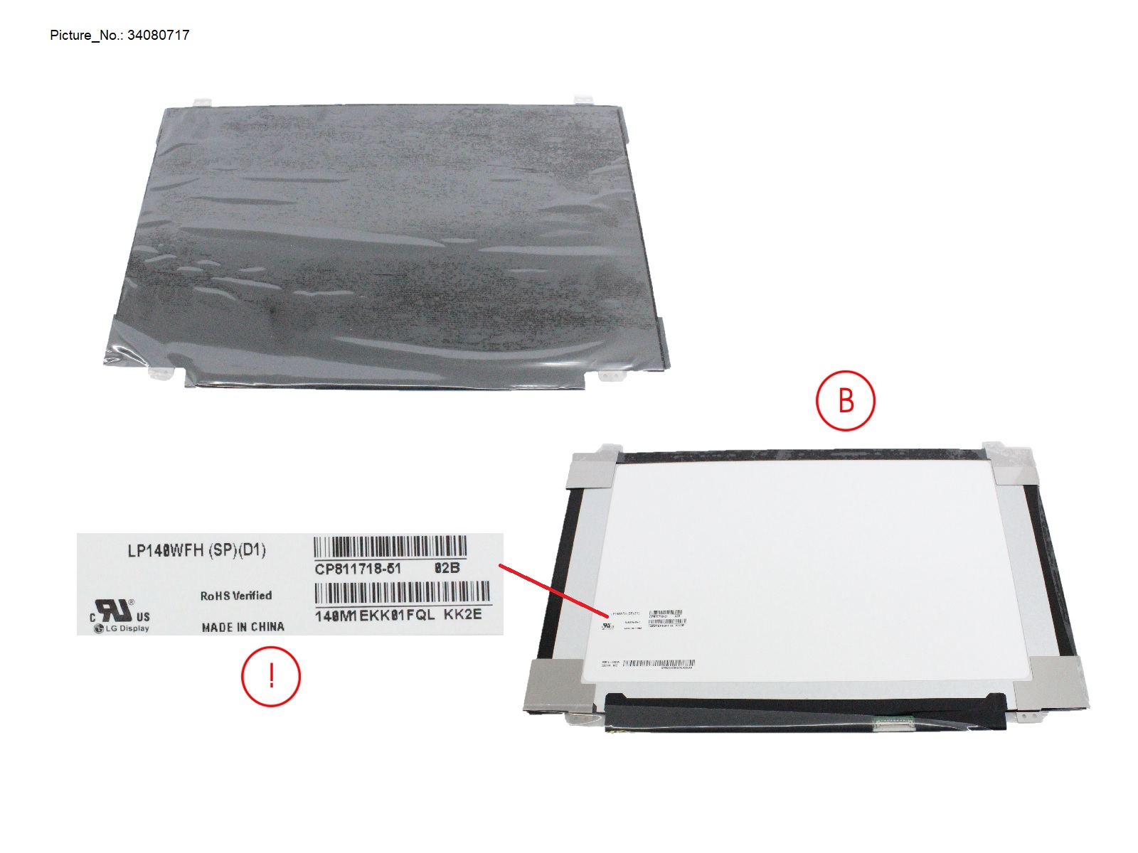 LCD PANEL LGD AG, LP140WFH-SPD1(EDP,FHD) LCD PANEL LGD AG, LP140WFH-SPD1(EDP,FHD)