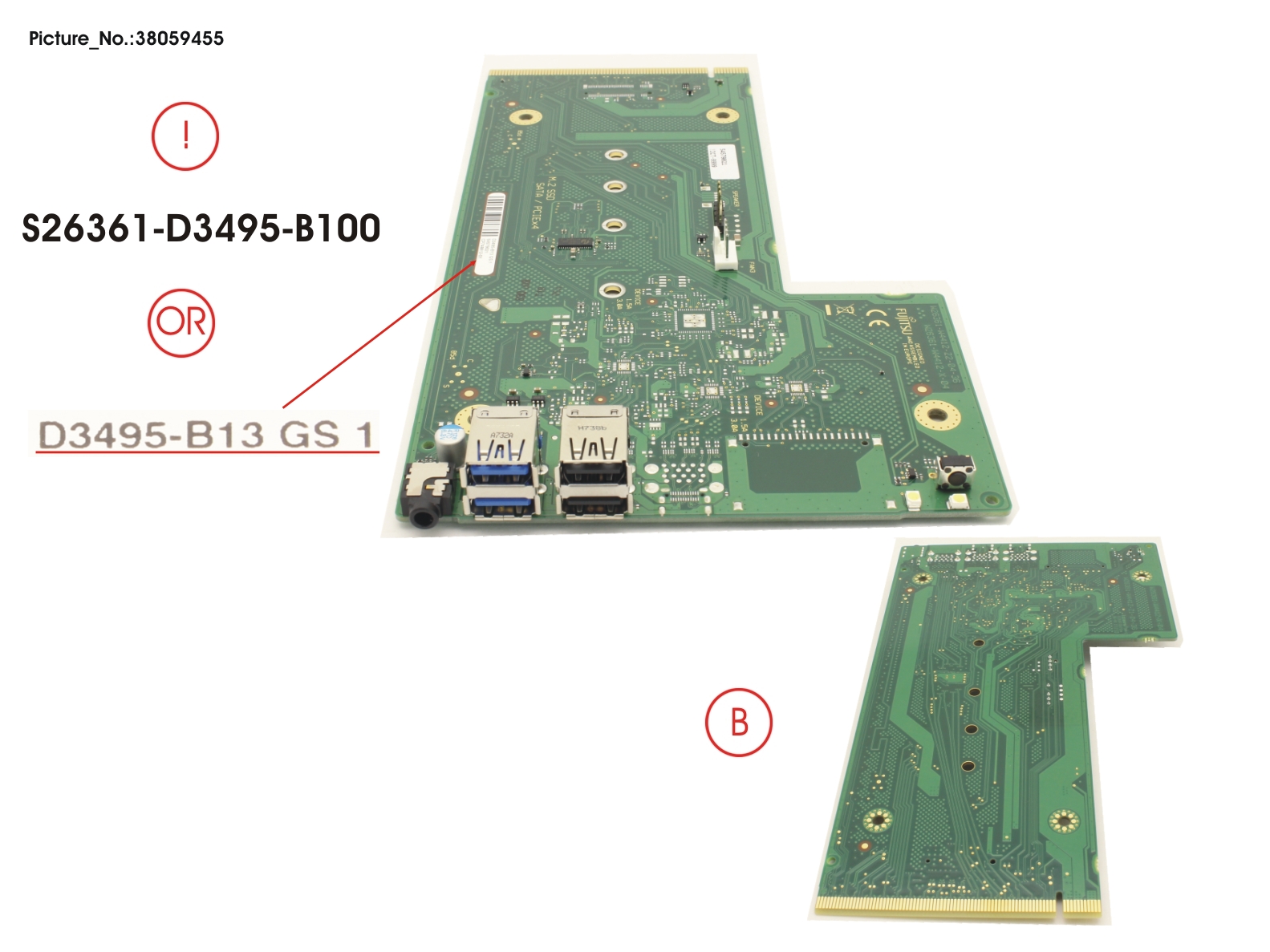 FRONT MODULE BOARD B FRONT MODULE BOARD B