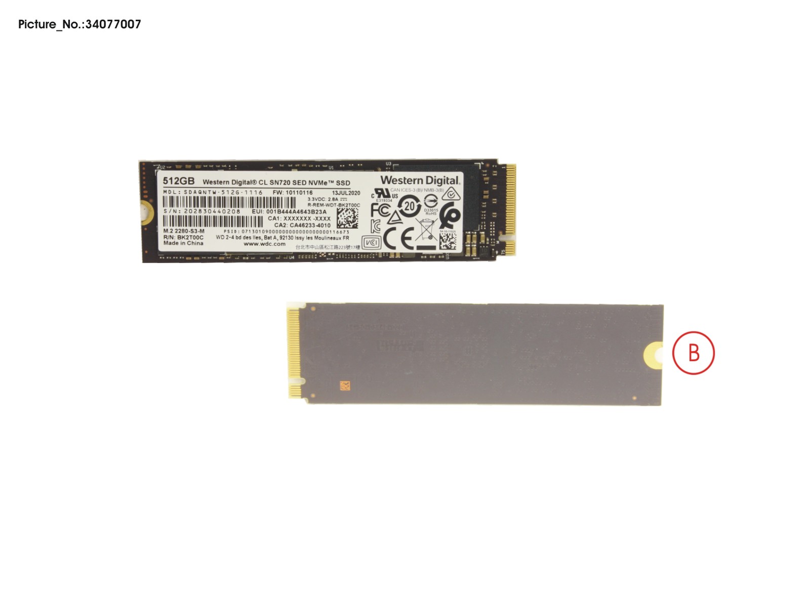 M.2 SSD 500GB M.2 SSD 500GB