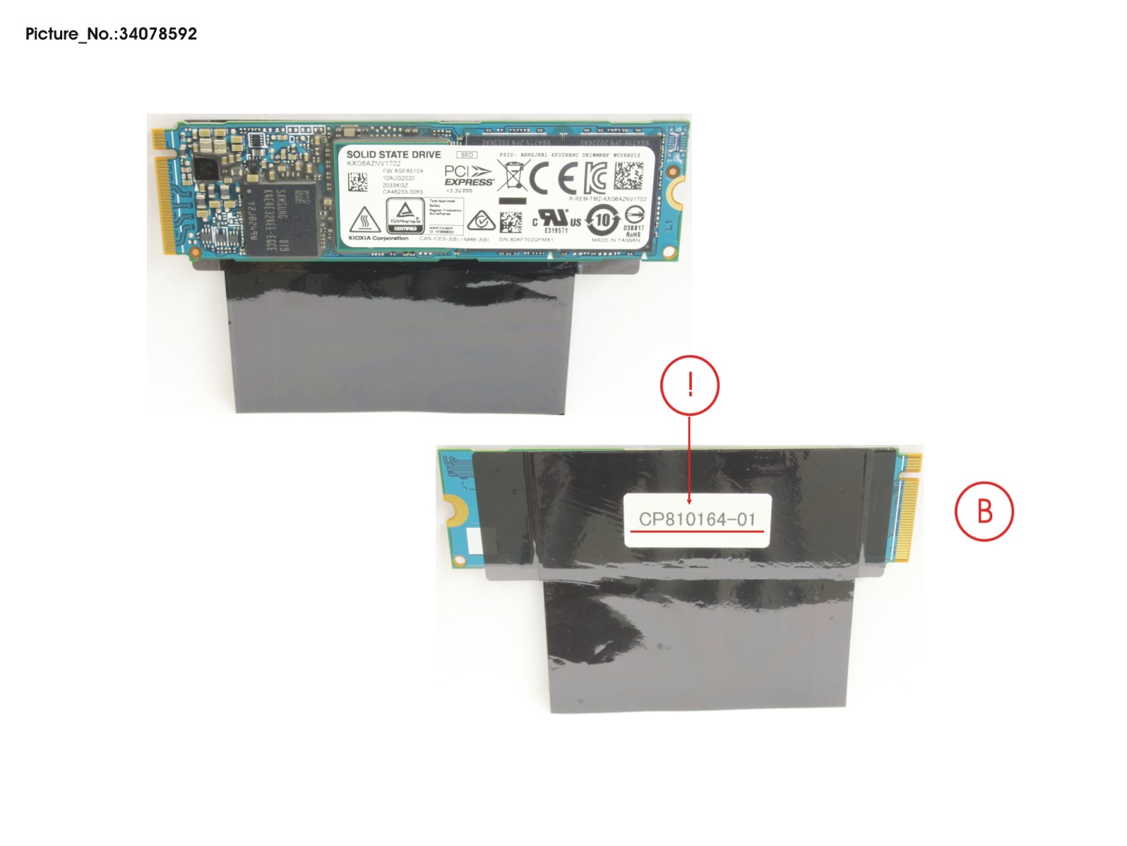 SSD PCIE M.2 1TB ASSY