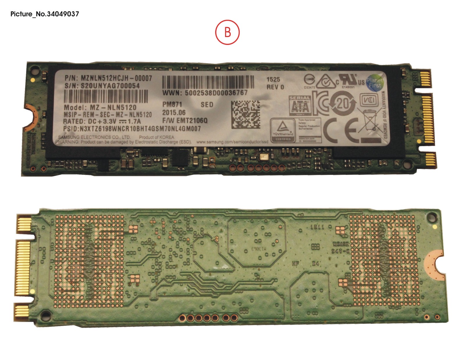SSD S3 M.2 2280 PM871 512GB (OPAL)