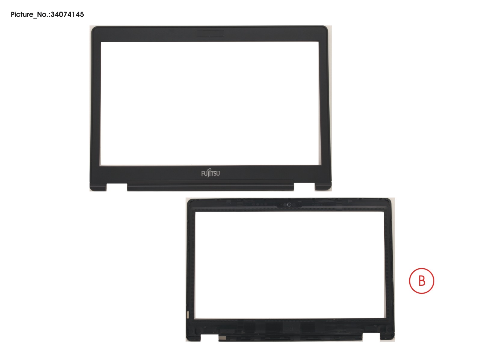 LCD FRONT COVER (FOR HD W/O CAM/MIC)