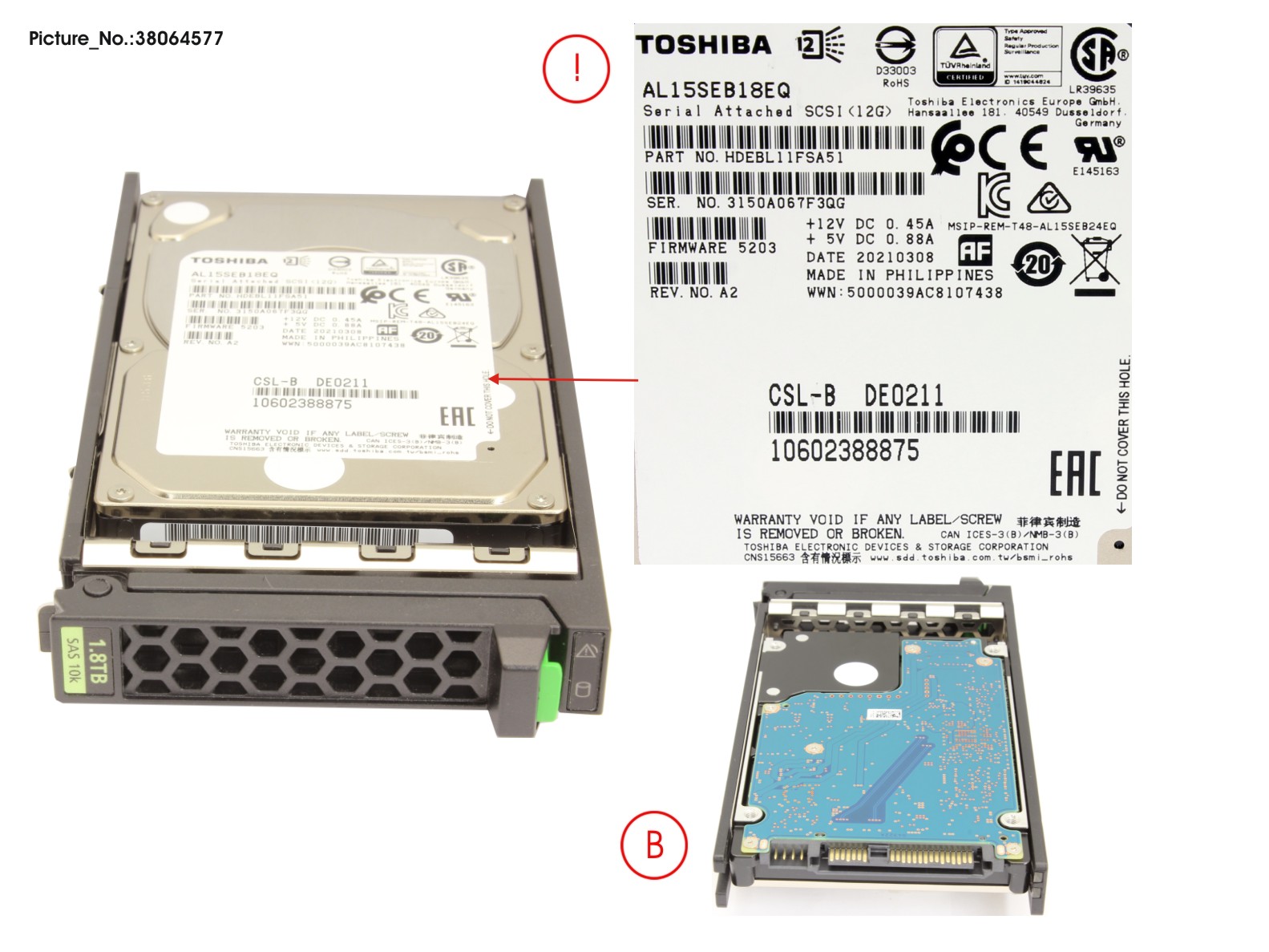 HD SAS 12G 1.8TB 10K SFF HP EP