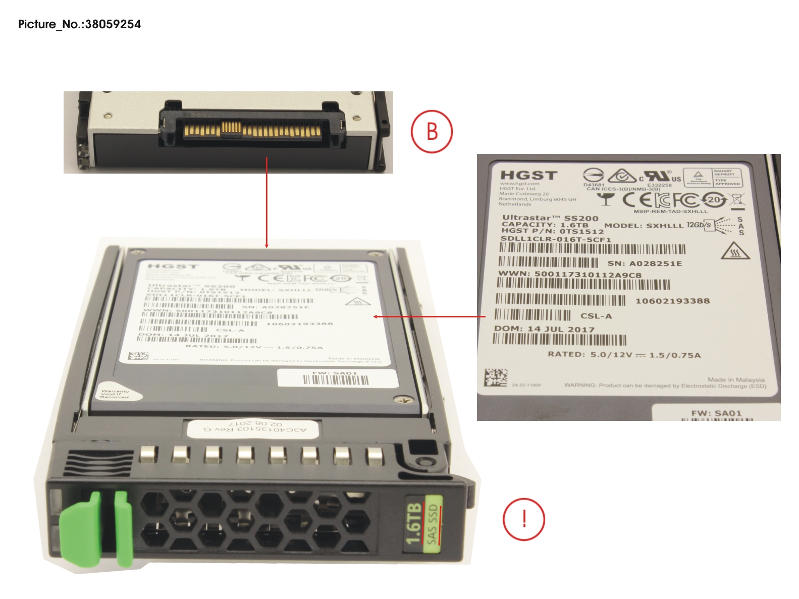 SSD SAS 12G 1.6TB MIXED-USE 2.5 H-P EP