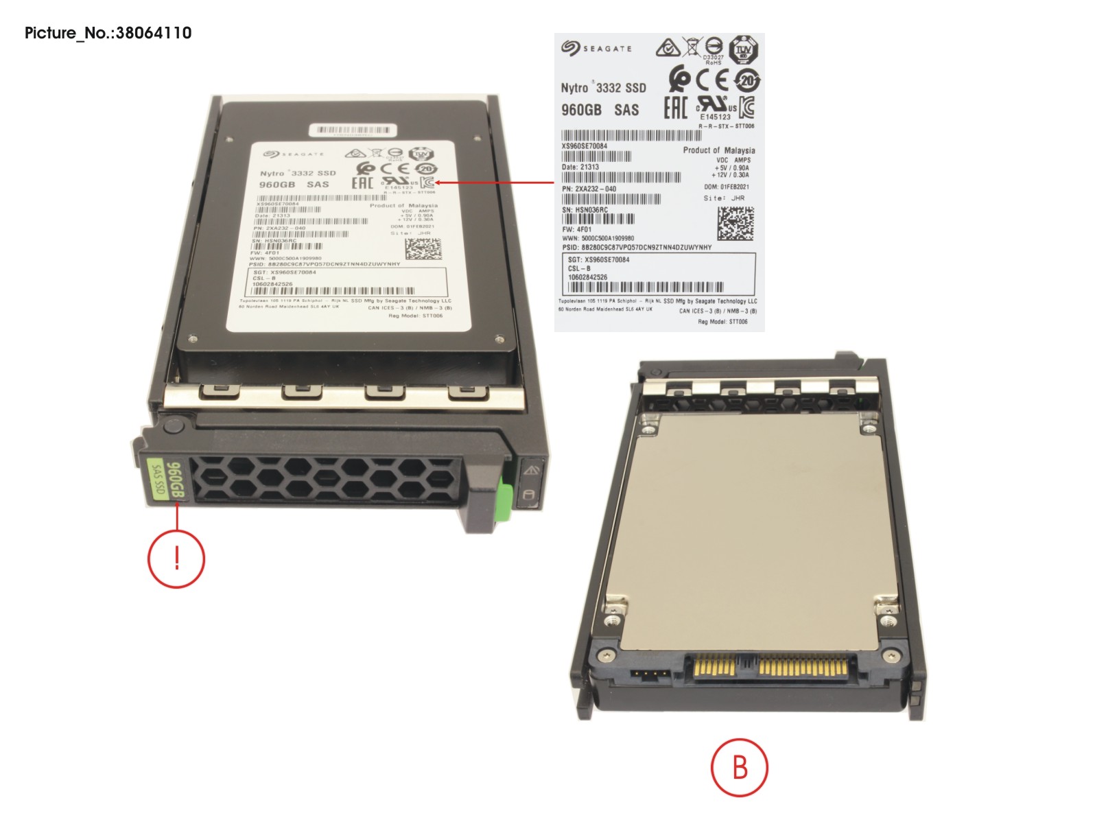 FUJITSU SSD SAS 12G Ri 960gb In SFF Slim