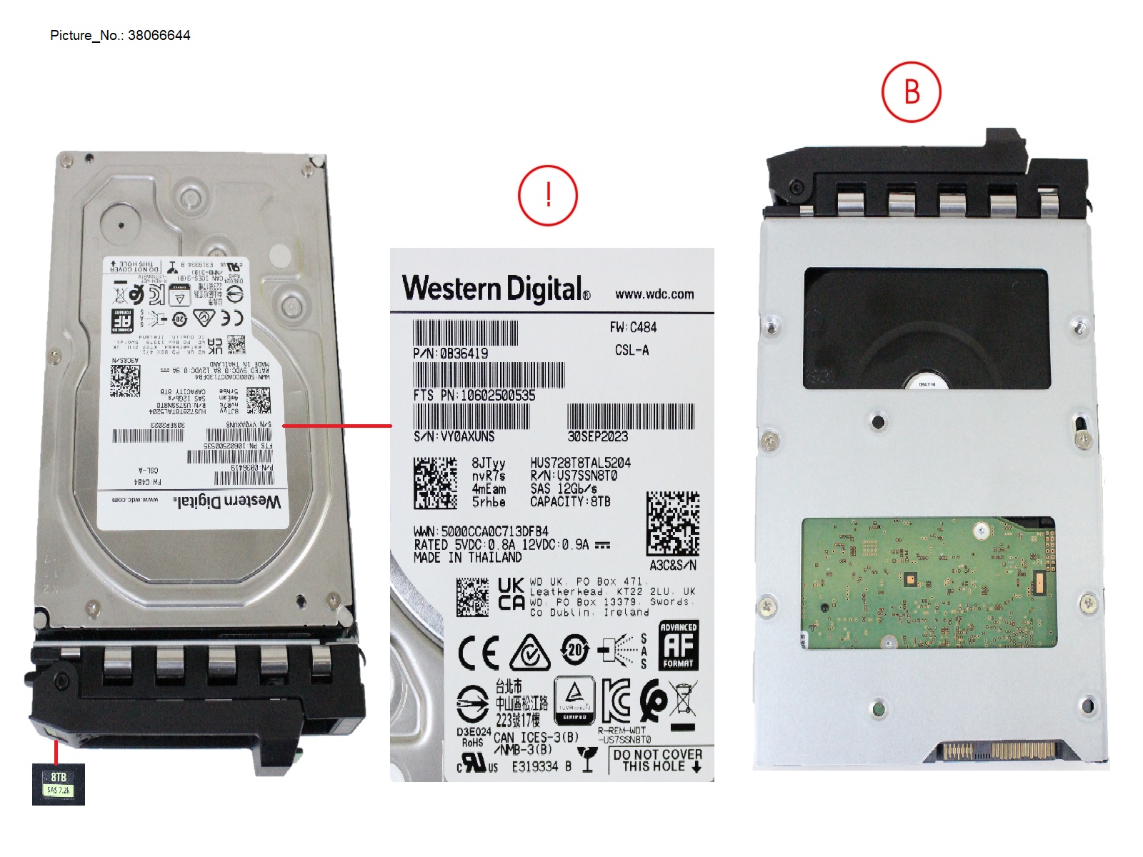 HD SAS 12G 8TB 7K2 512E HOT PL LFF BC NU