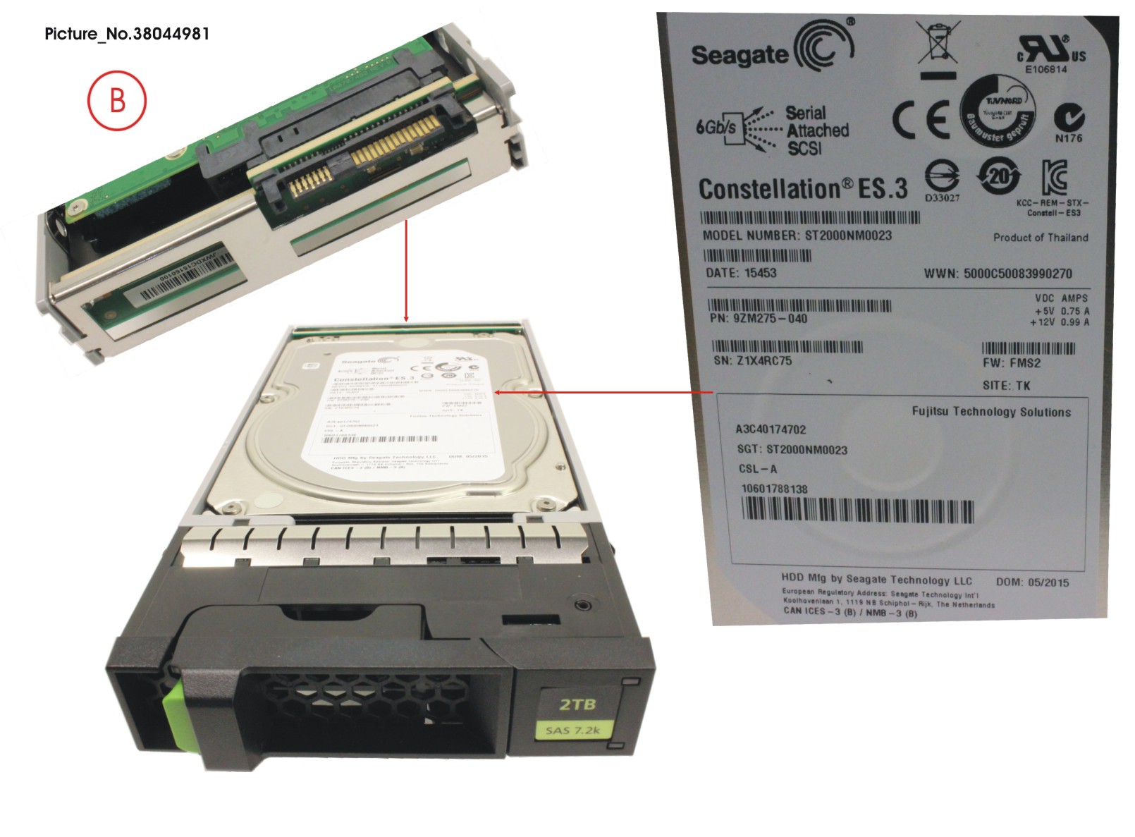 JX40 S2 3.5 2TB 7K2 SAS  SPARE JX40 S2 3.5 2TB 7K2 SAS  SPARE