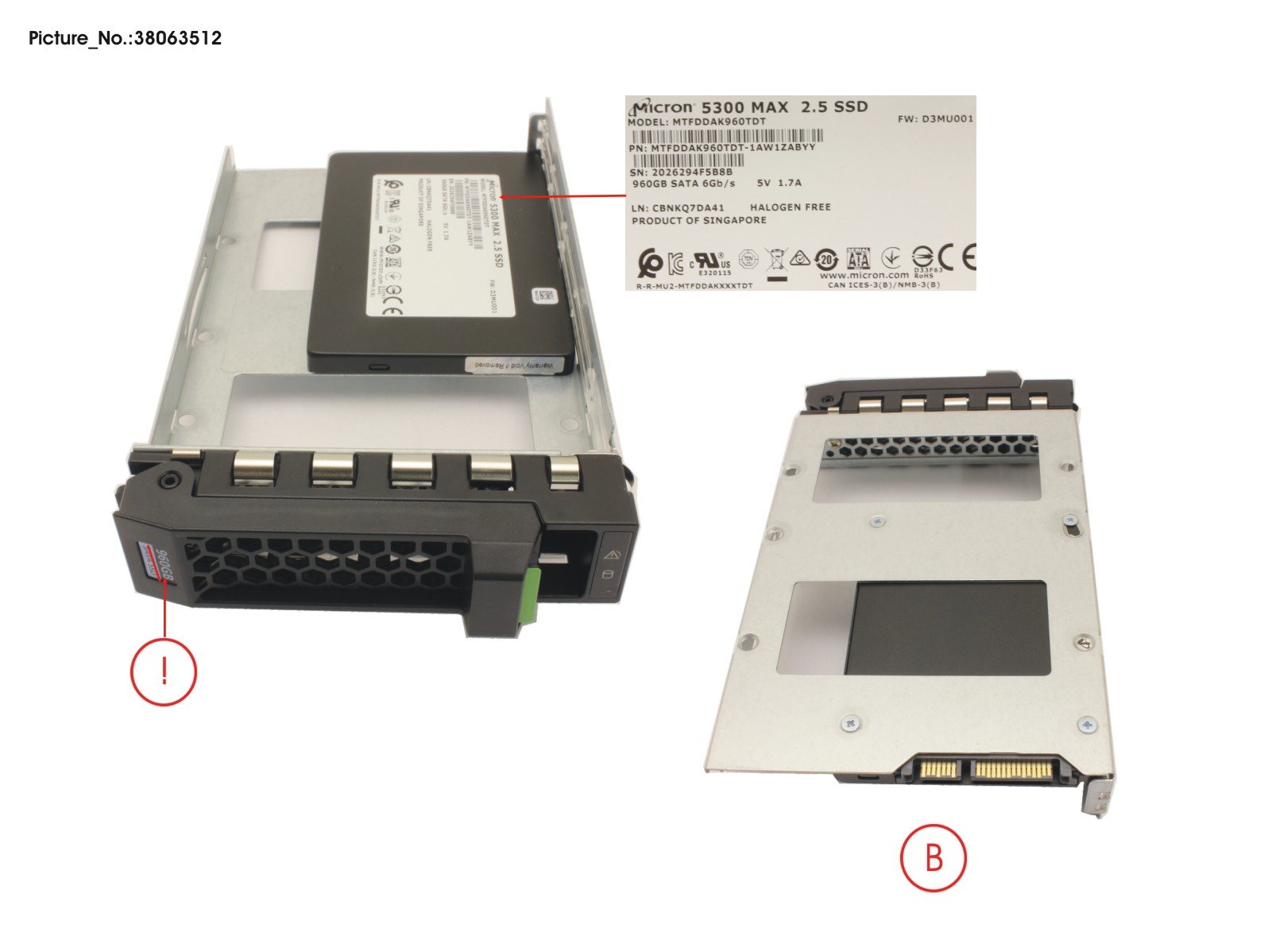SSD SATA 6G 960GB MU SFF IN LFF SLIM SSD SATA 6G 960GB MU SFF IN LFF SLIM
