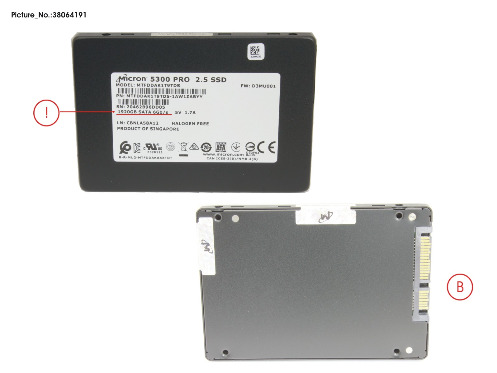 SSD SATA 6G RI 1.92TB