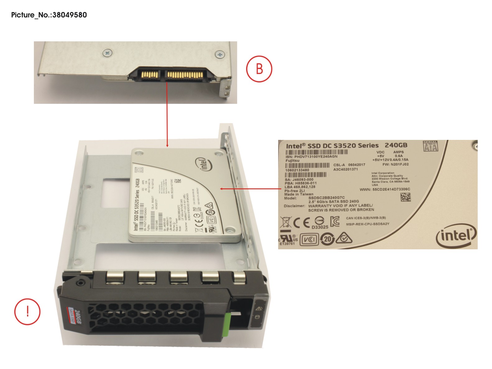 SSD SATA 6G 240GB READ-INT. 3.5 H-P EP