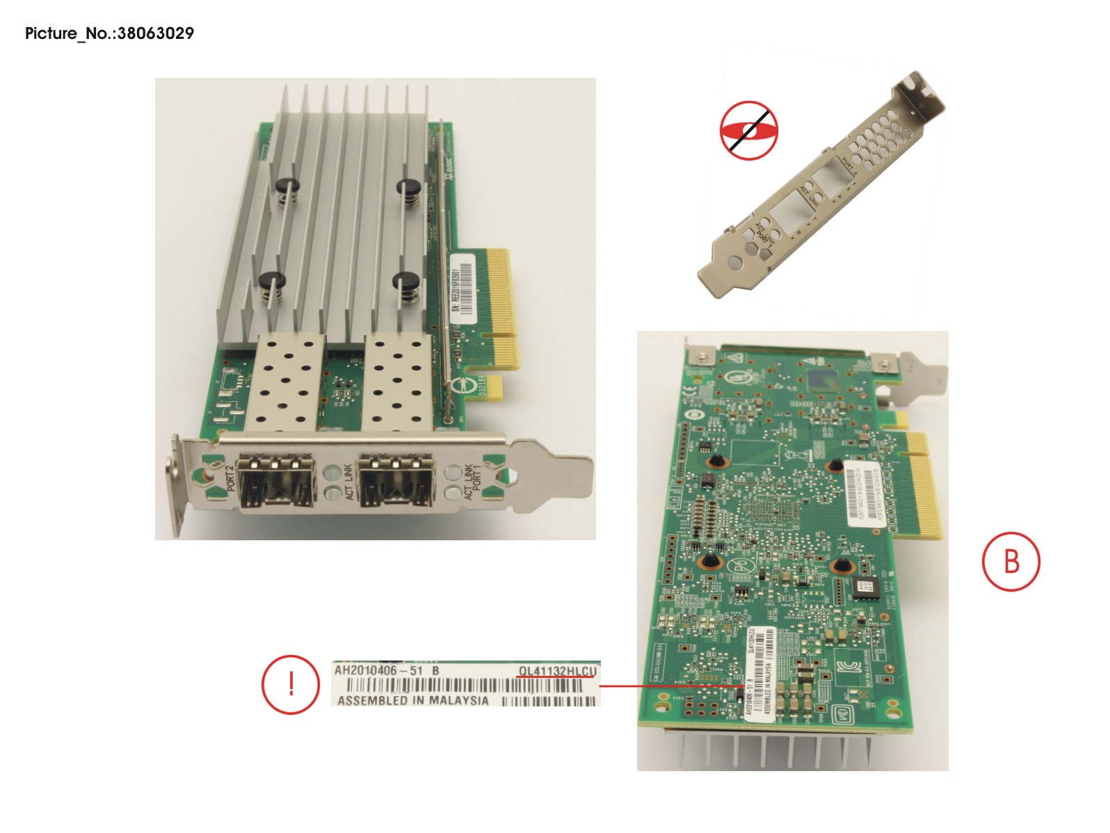 FUJITSU PLAN EP QL41132 2X 10G SFP+, LP,FH FUJITSU PLAN EP QL41132 2X 10G SFP+, LP,FH