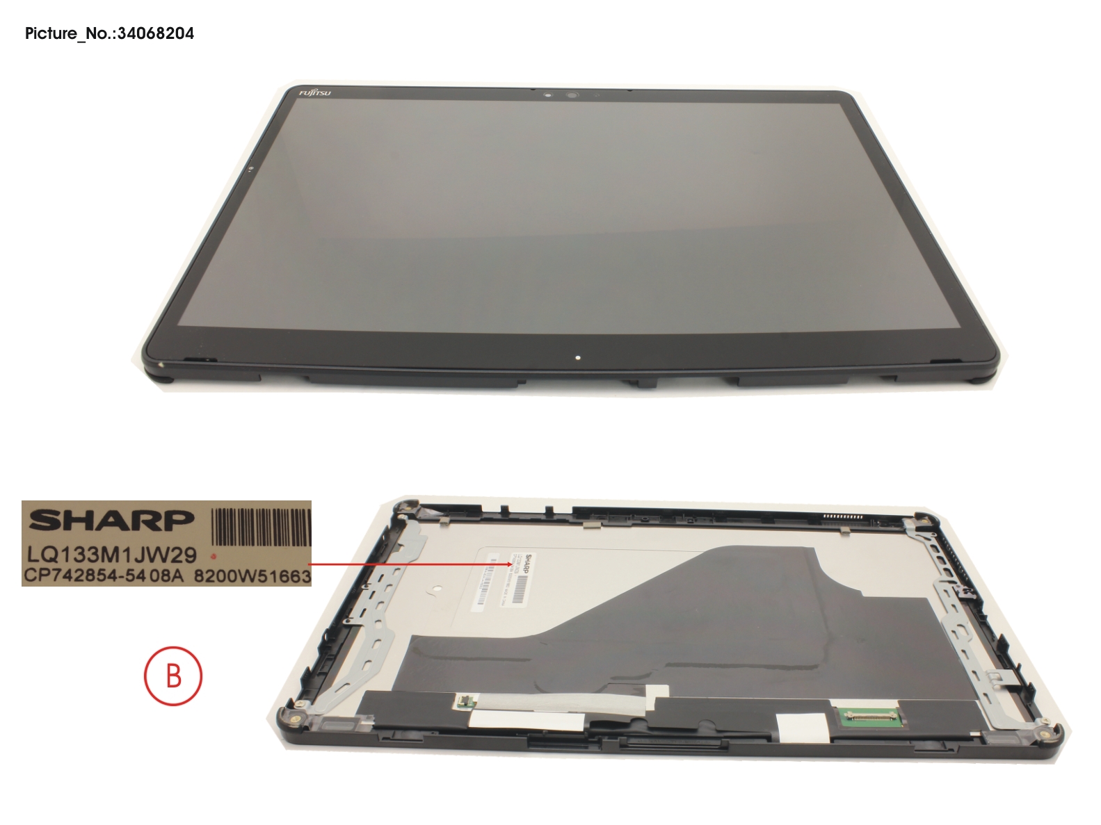 LCD ASSY,AG INCL.TP AND DIGI NO SC(WWAN)