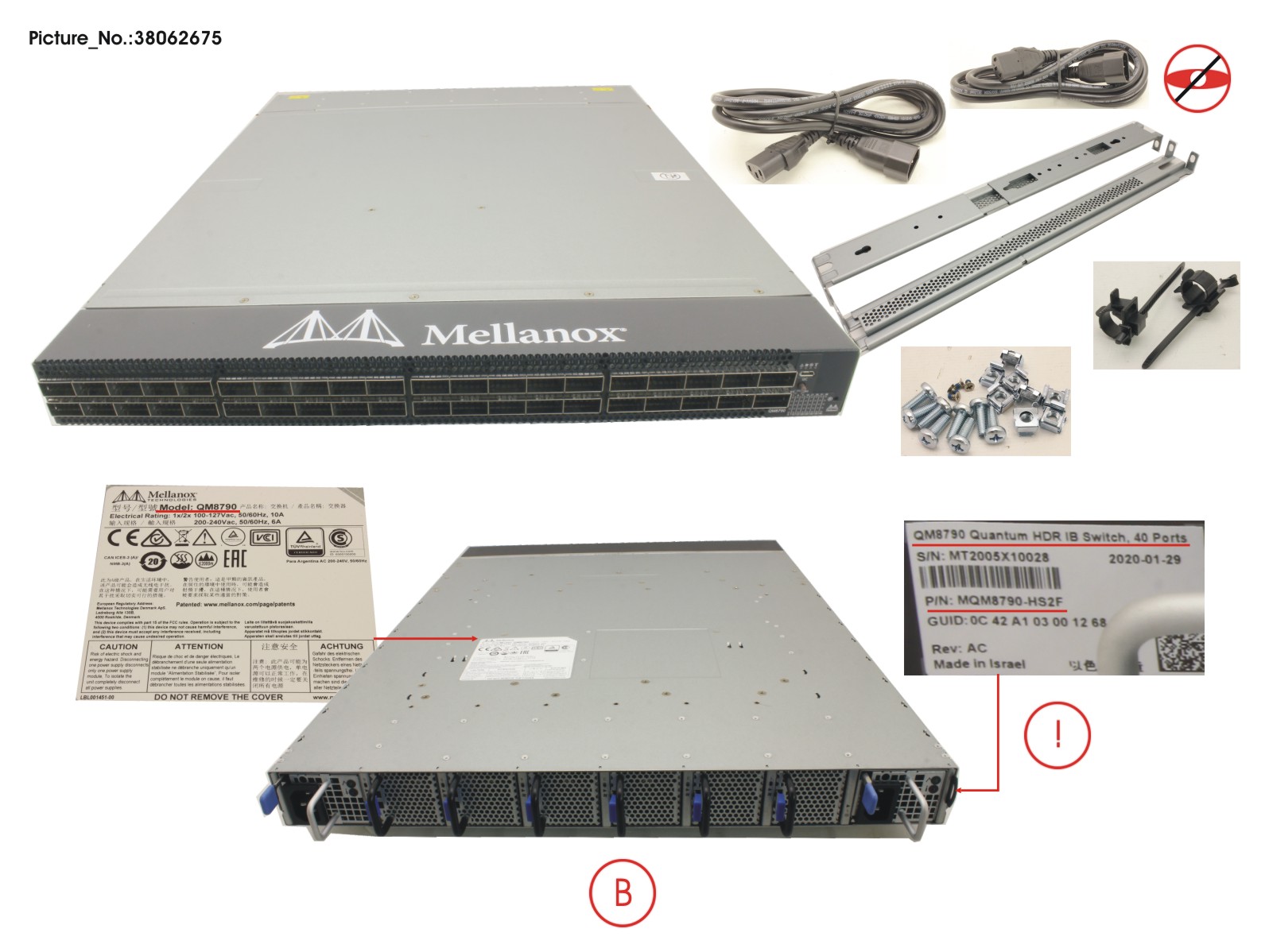 IB SWITCH 40 PORT 200GB UNMANAGED FA