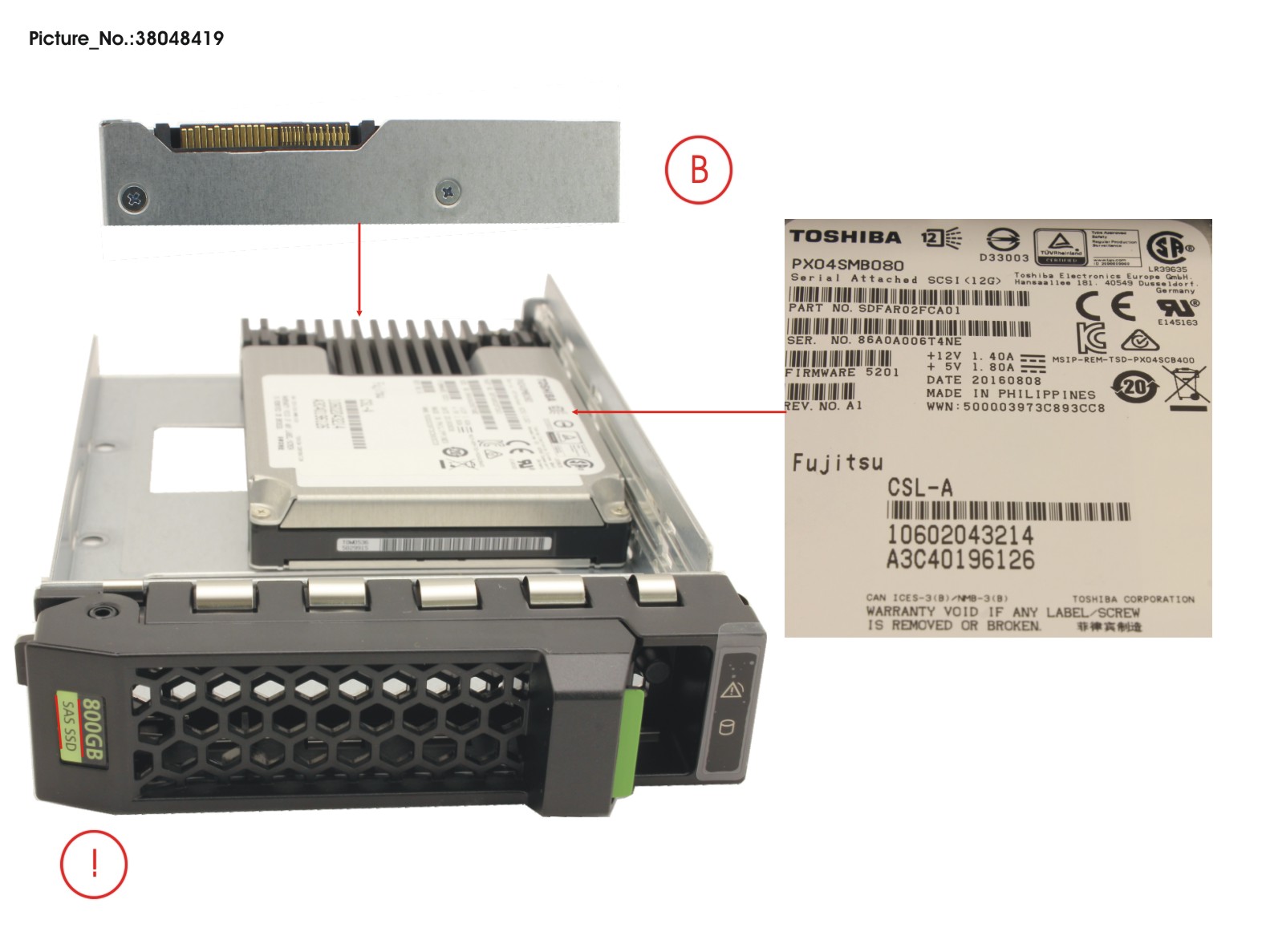 SSD SAS 12G 800GB WRITE-INT. 3.5 H-P EP