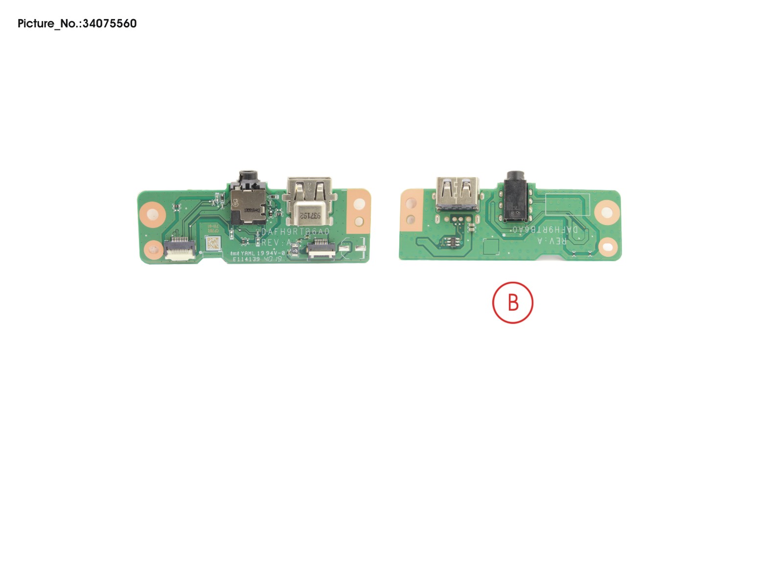 SUB BOARD, USB/AUDIO