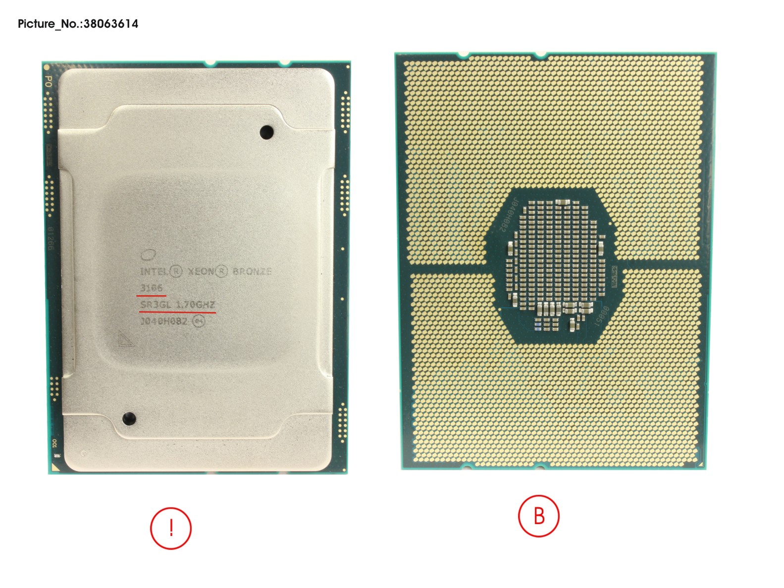 CPU XEON BRONZE 3106 1,7GHZ 85W