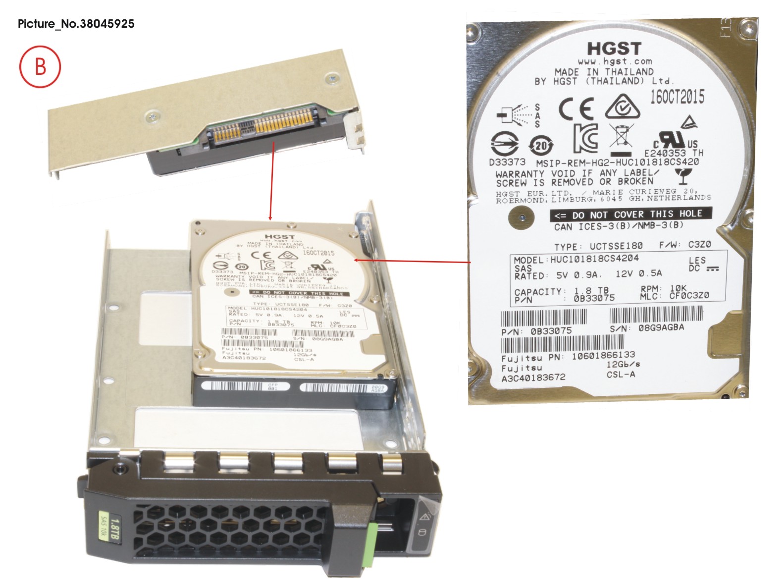 HD SAS 12G 1.8TB 10K 512E HOT PL 3.5 EP