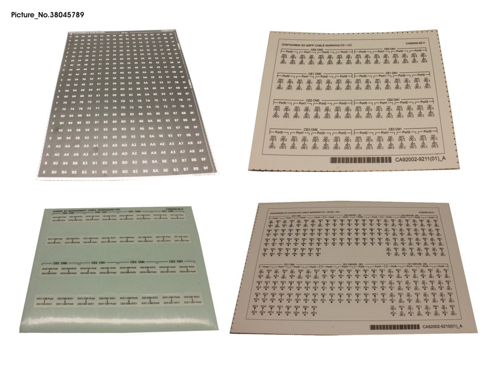 LABEL KIT DX8700 S3