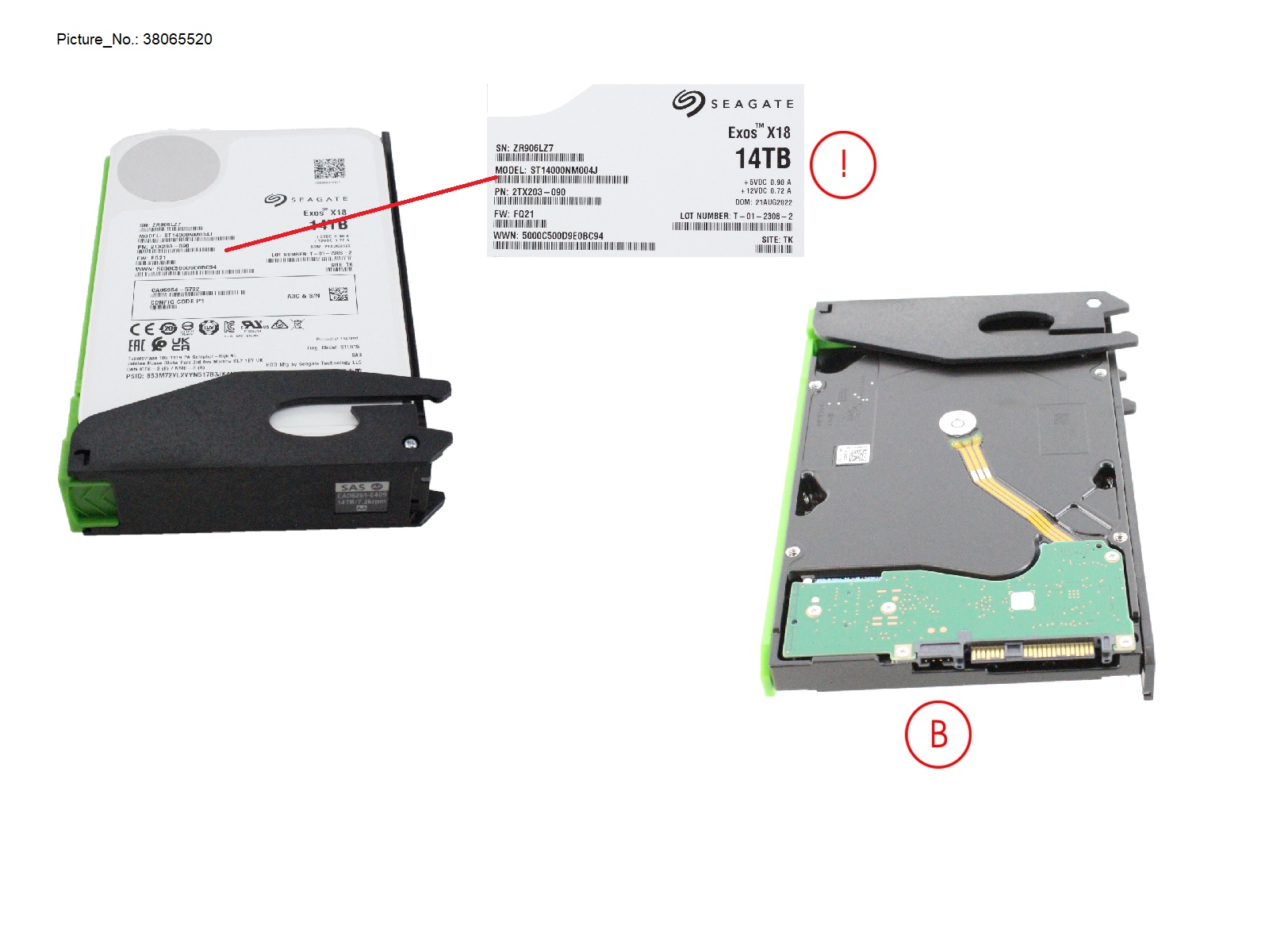 DX HDDE NLSAS HD DRIVE 3.5 14TB 7.2K