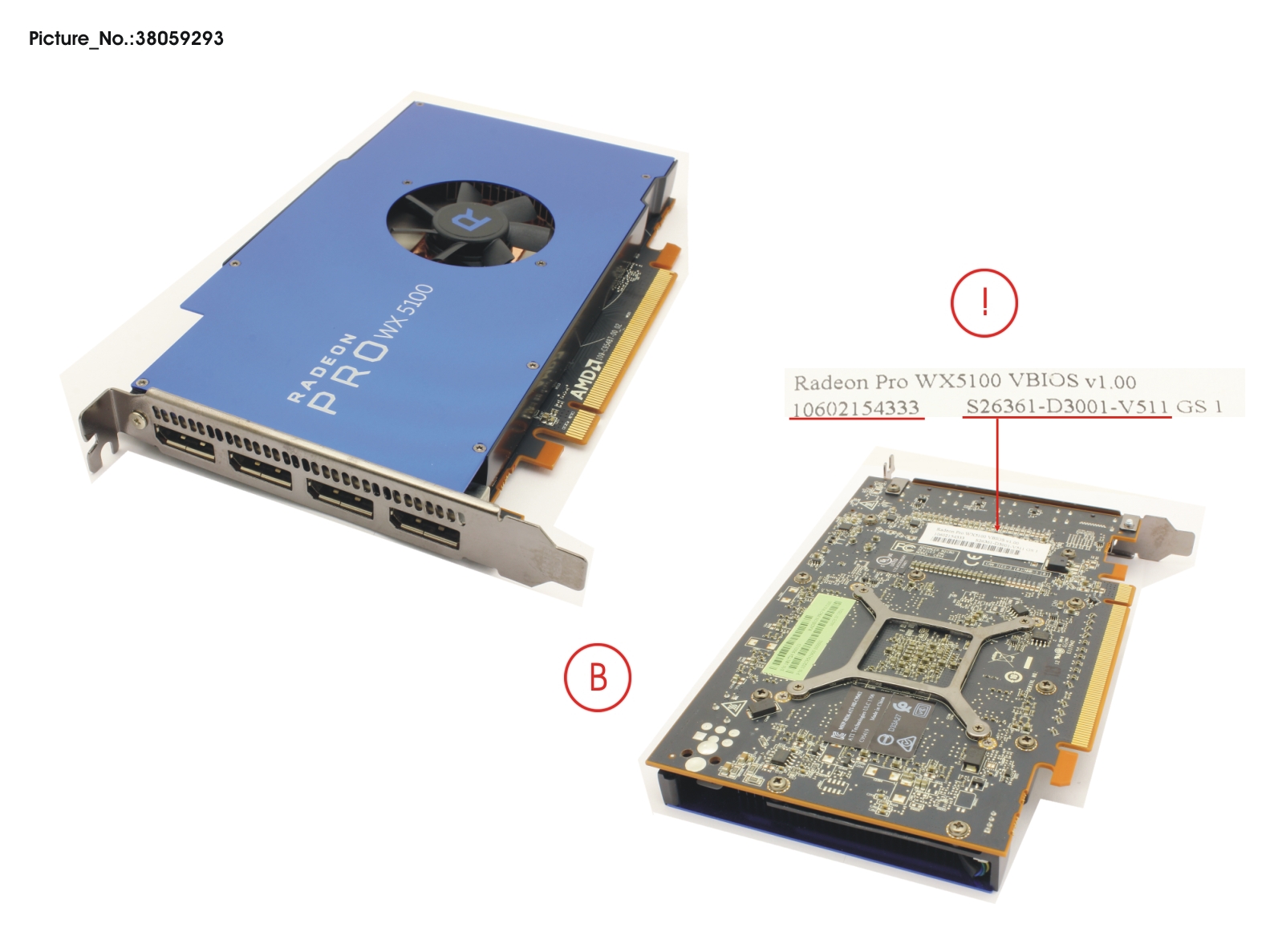 VGA AMD Radeon Pro WX5100 8GB PCI-E X16