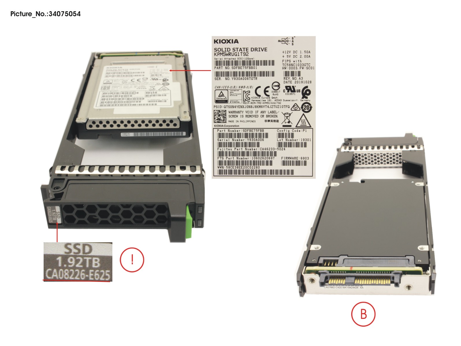 DX/AF FIPS SSD SAS 2.5 1,92TB 12G