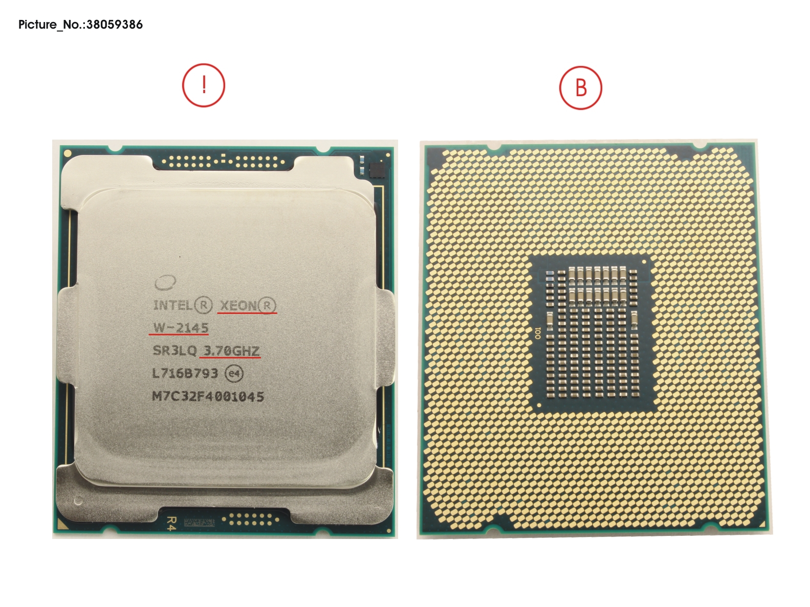 CPU XEON W-2145 3.7GHZ 140W