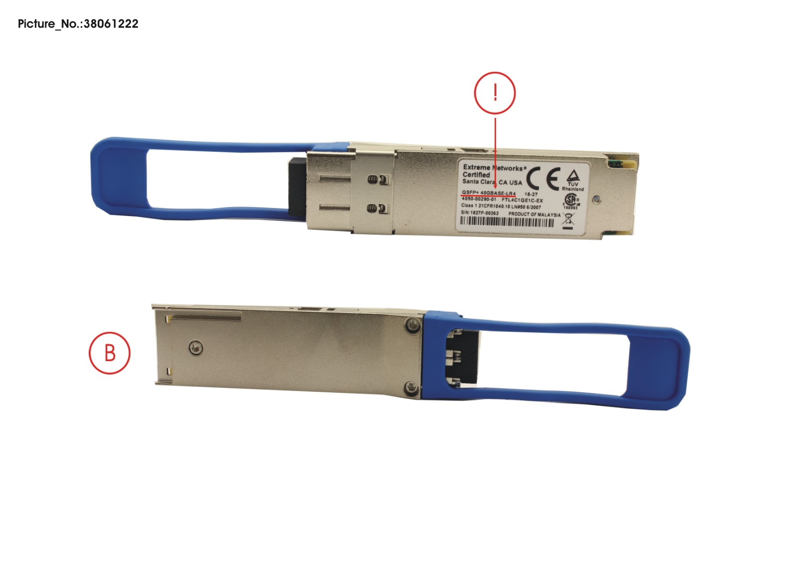 40GBASE-LR4 QSFP+, LC CONNECTOR