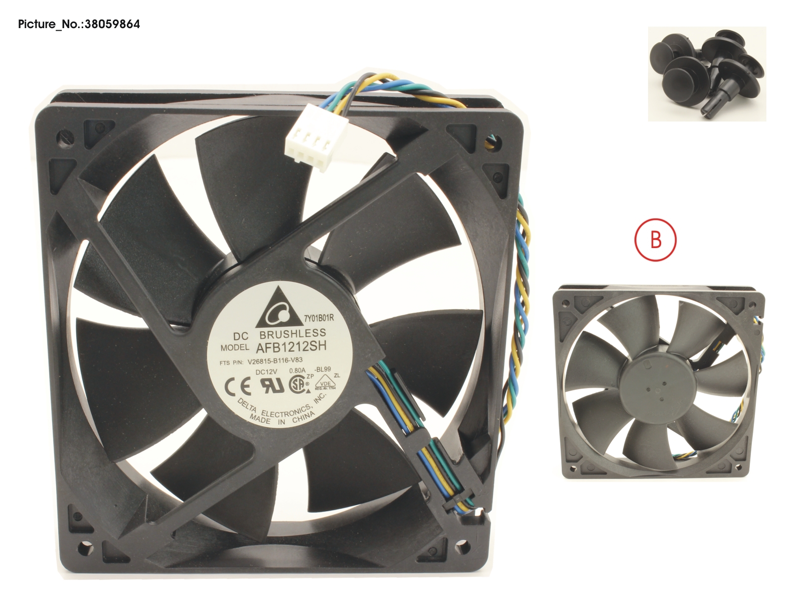 FUJITSU FAN KIT (DELTA) FOR CELSIUS M770