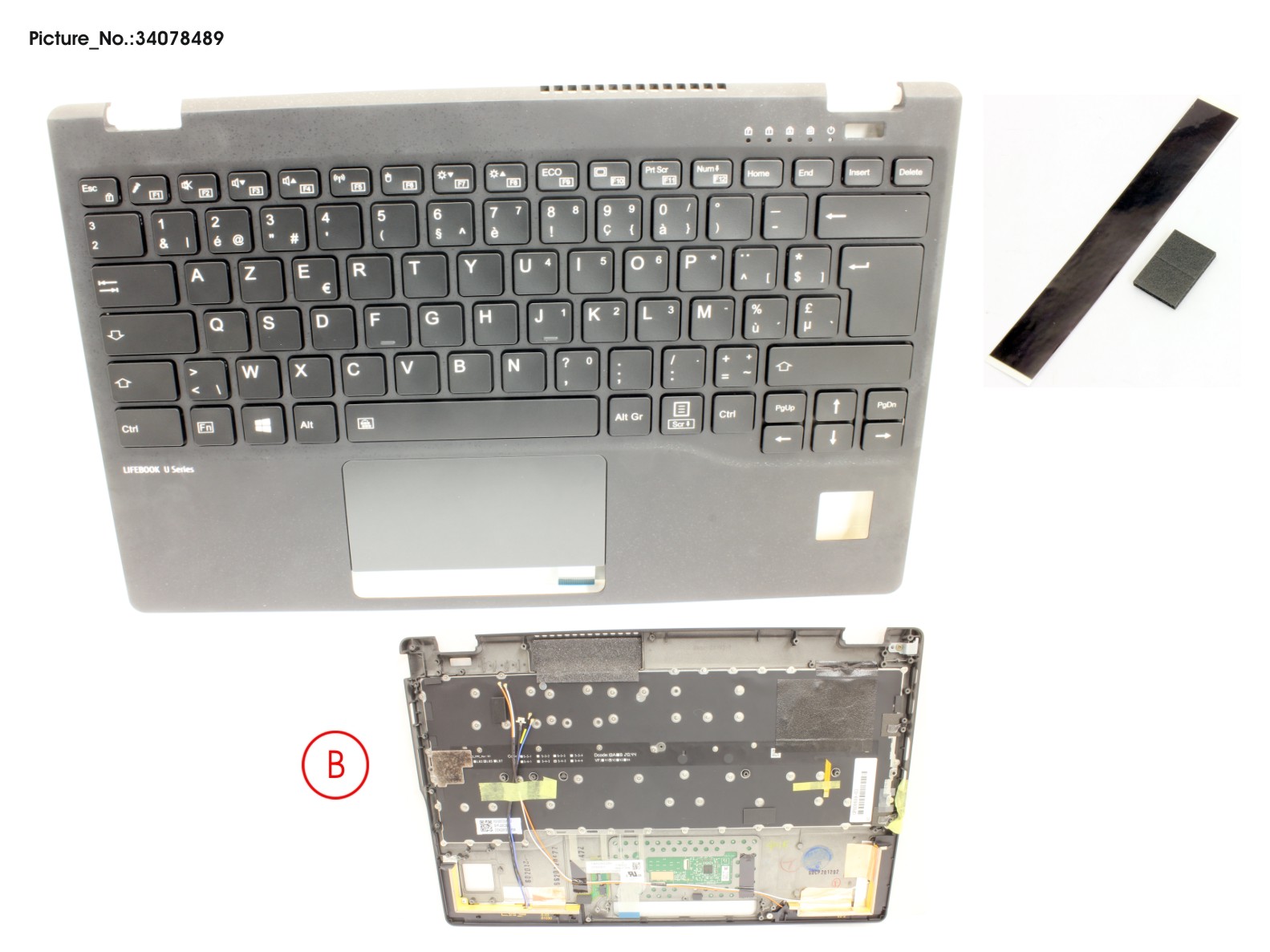 UPPER ASSY INCL. KB BELGIUM W/PV(TBT)5G