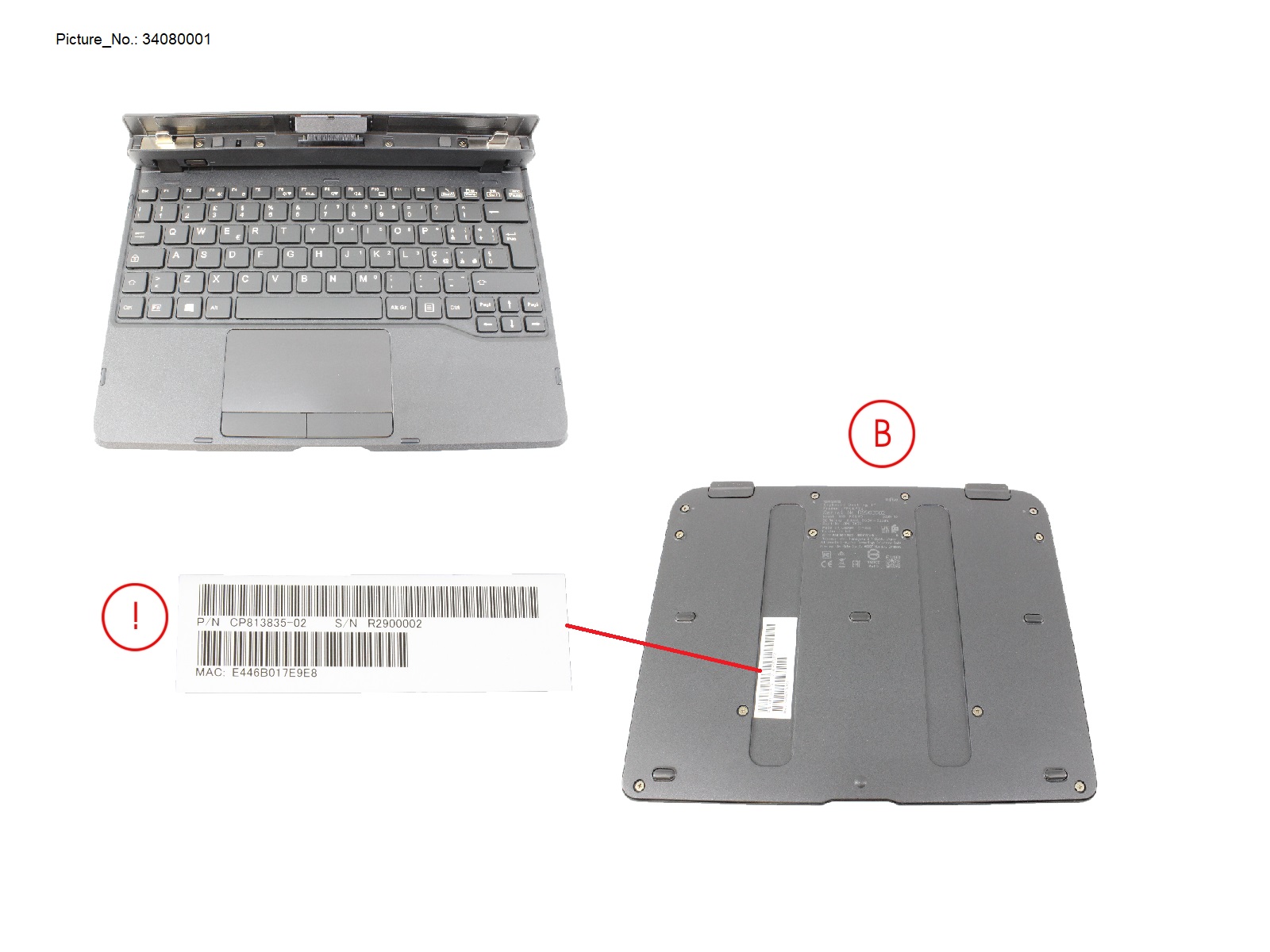 KEYBOARD DOCKING ITALY W/ UKCA