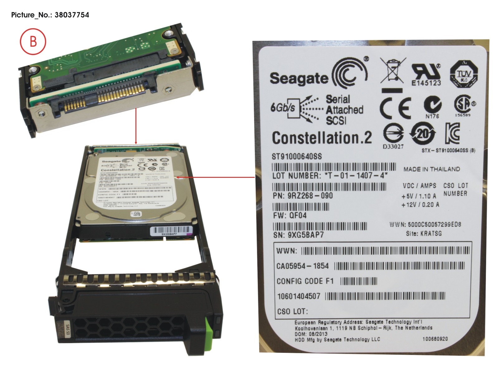 DX S3 HDD NLSAS 1TB 7.2KRPM 2.5 X1