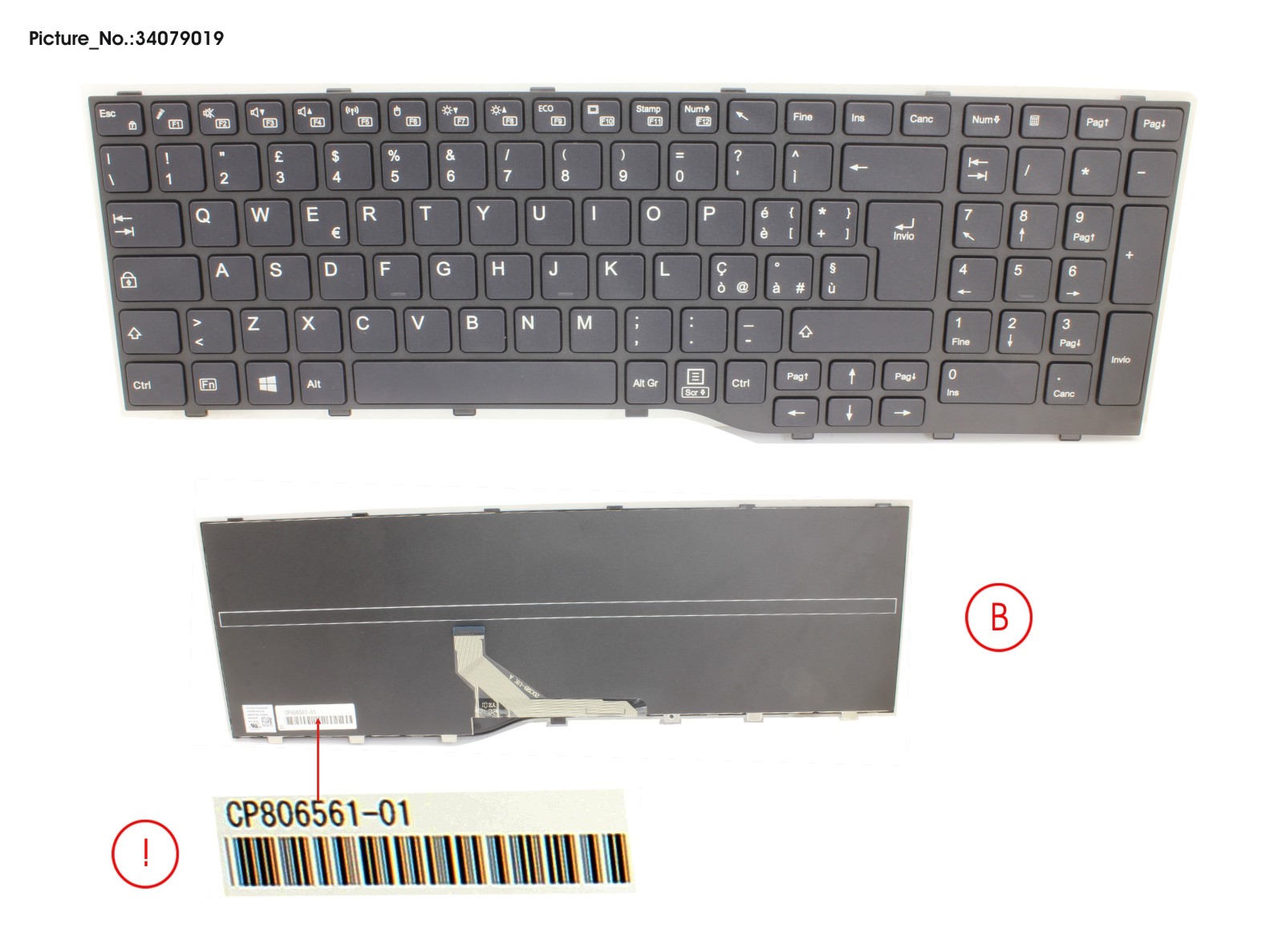 KEYBOARD BLACK ITALY WIN10