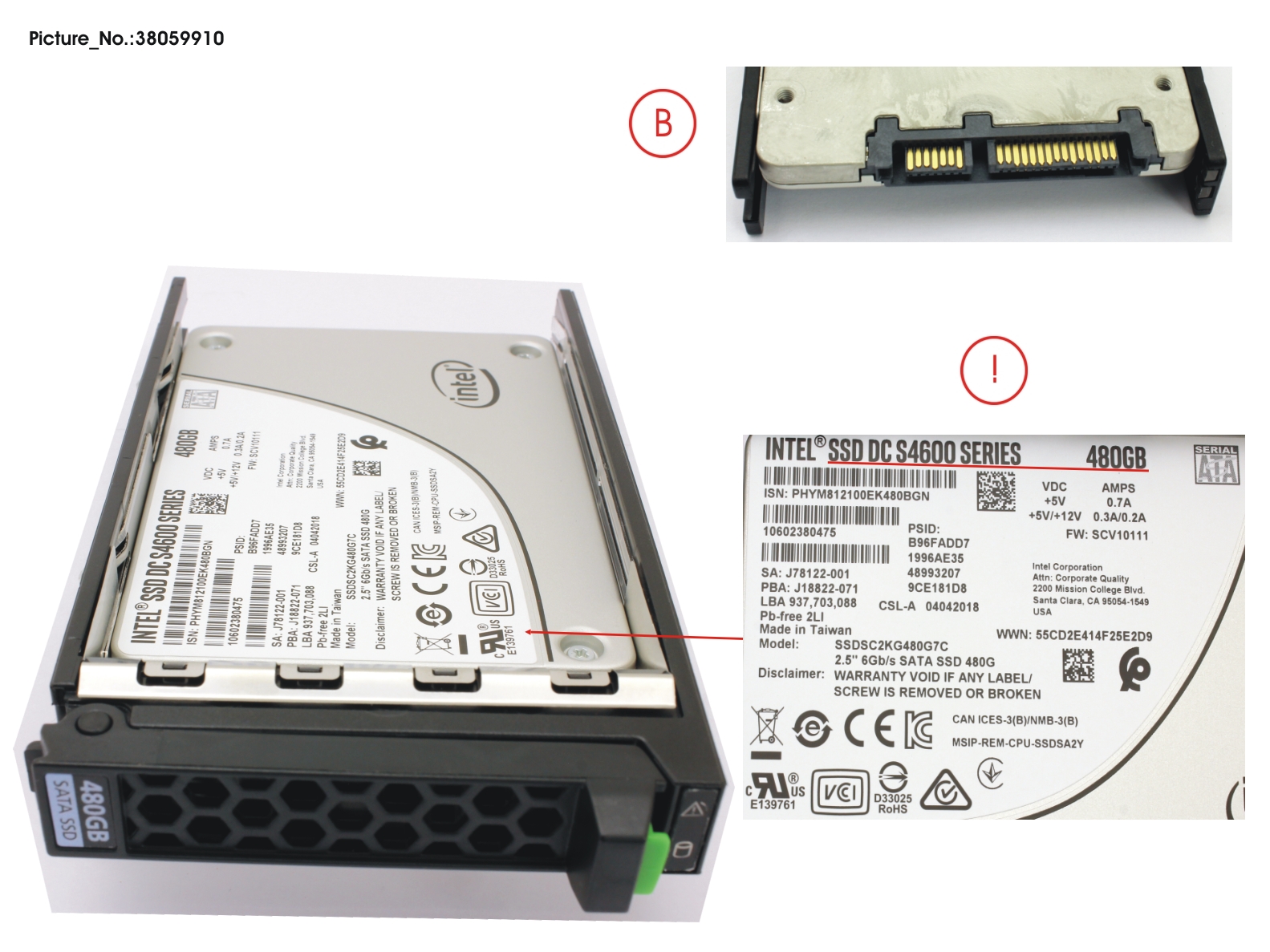 SSD SATA6G 480GB MIXED-USE 2.5 HP S4600