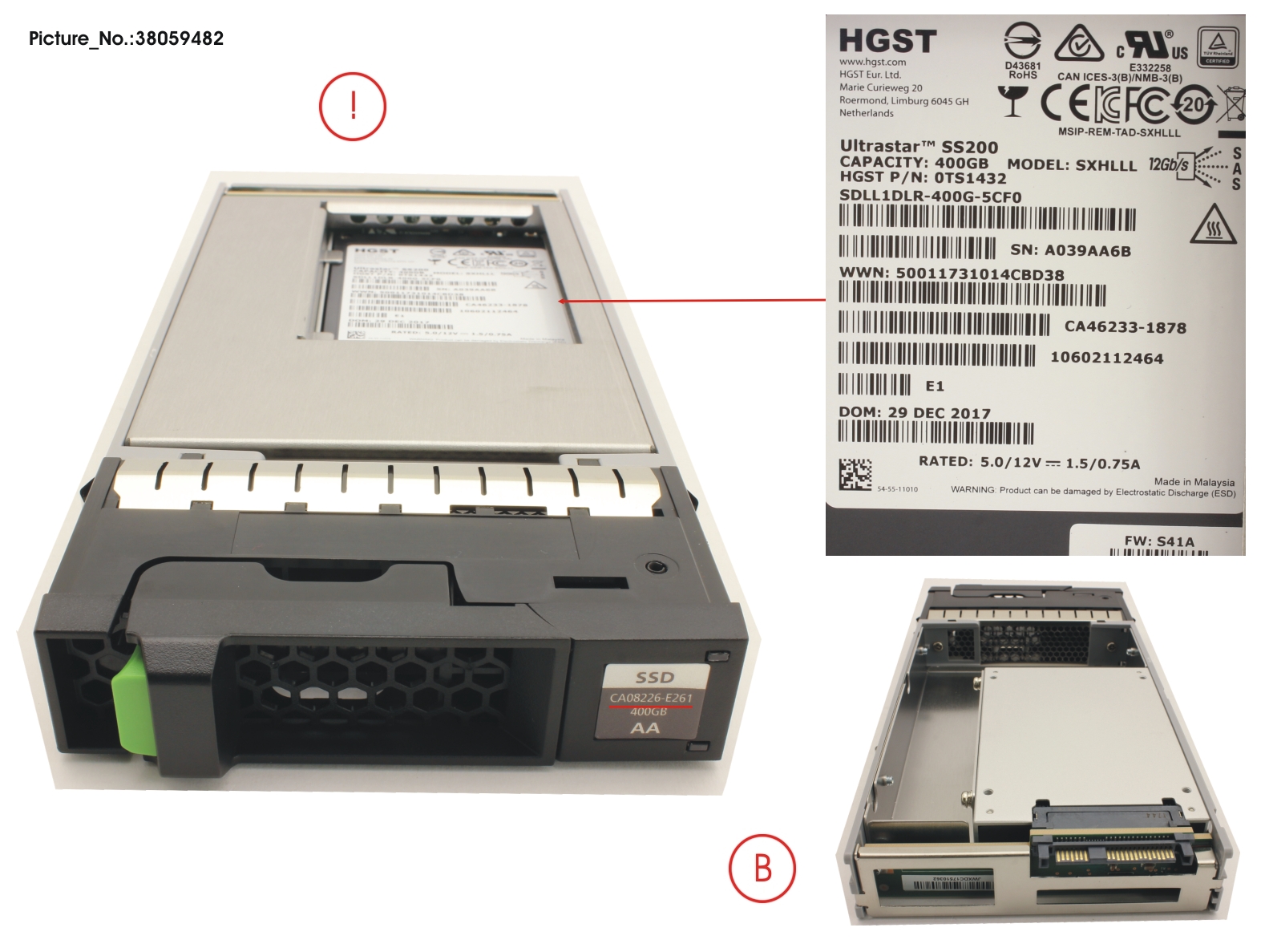 DX S3/S4 SSD SAS 3.5 400GB 12G