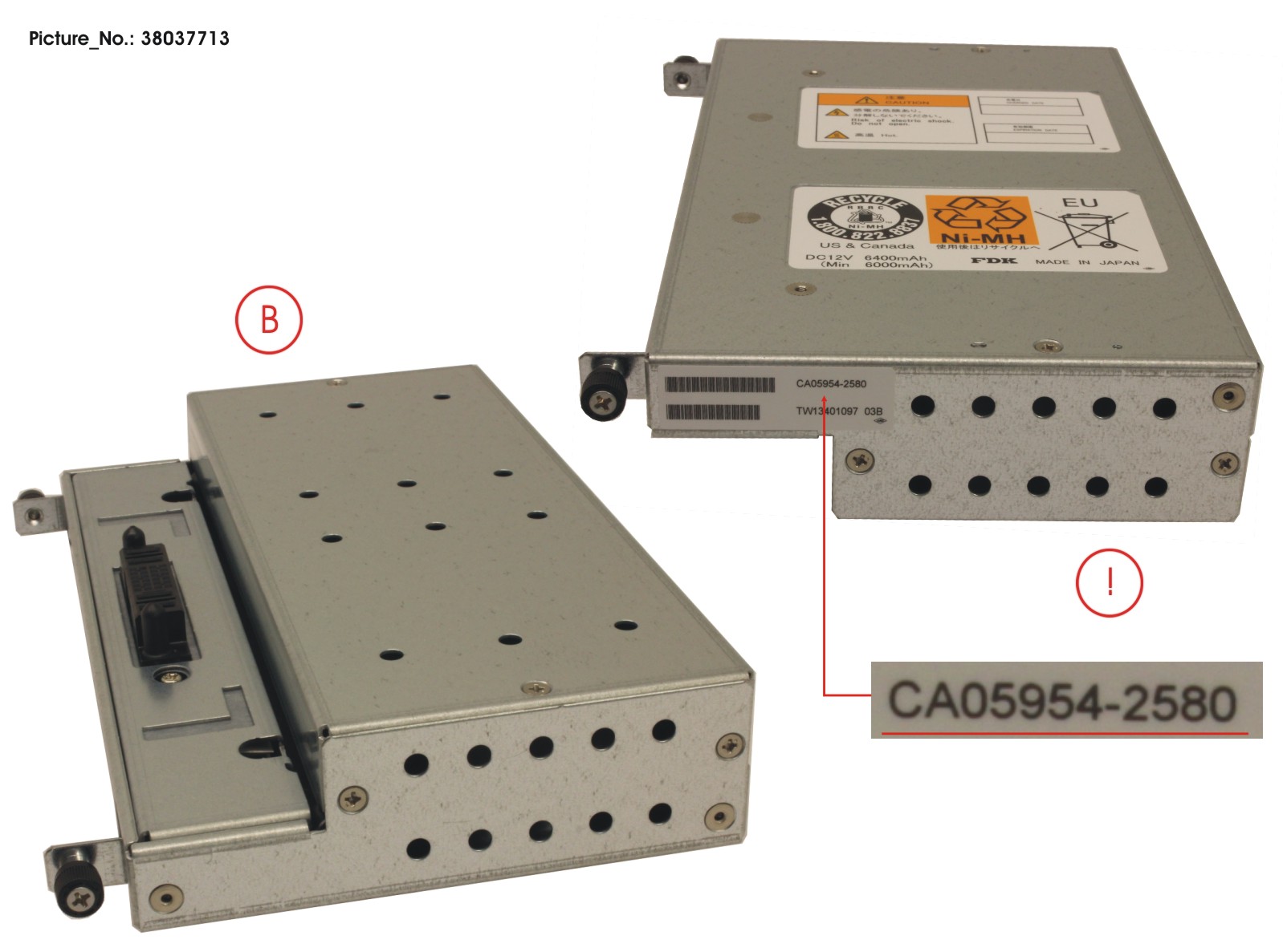 FUJITSU BTGDX500/600 S3 CE BATTER