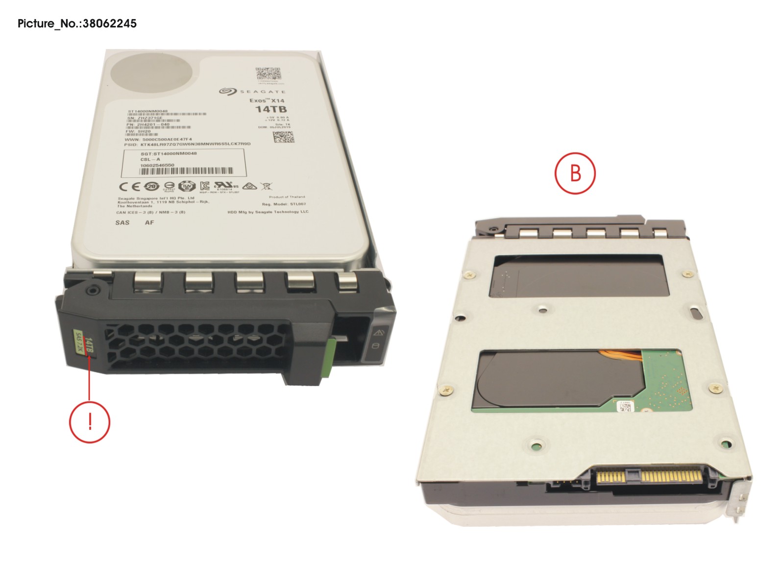 HD SAS 12G 14TB 7.2K 512E HOT PL 3.5 BC