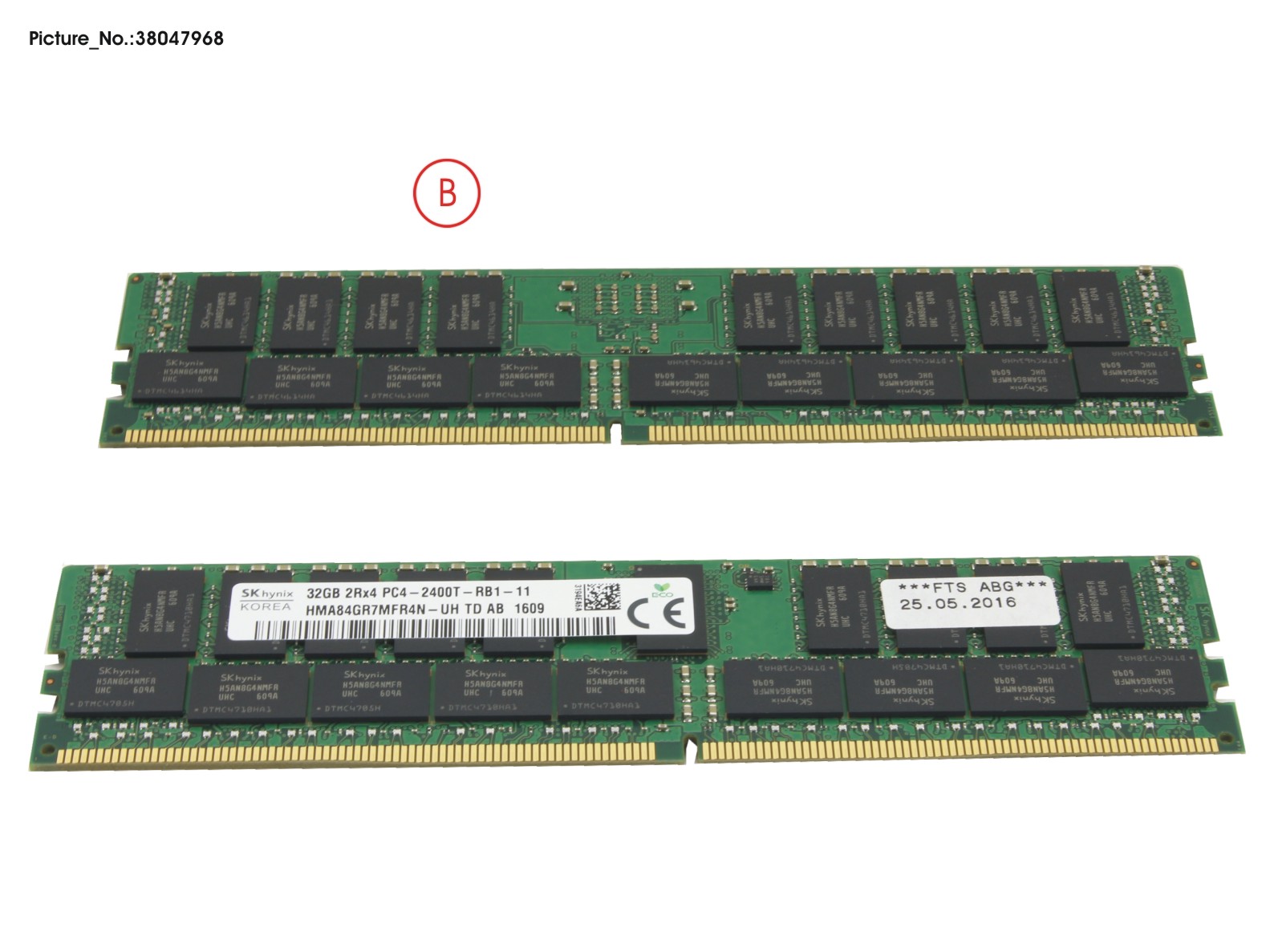 32 GB DDR4 2400 MHZ PC4-2400T-R RG  ECC