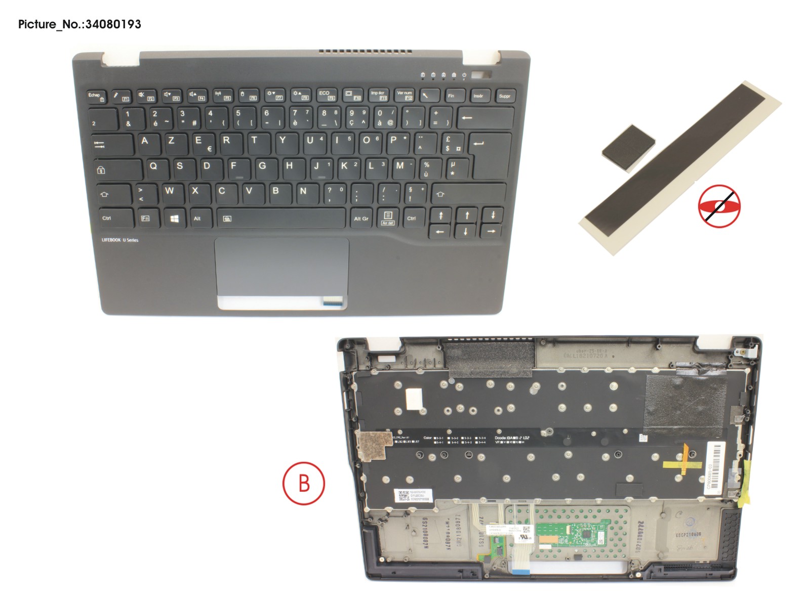 UPPER ASSY INCL. KB FRANCE UPPER ASSY INCL. KB FRANCE