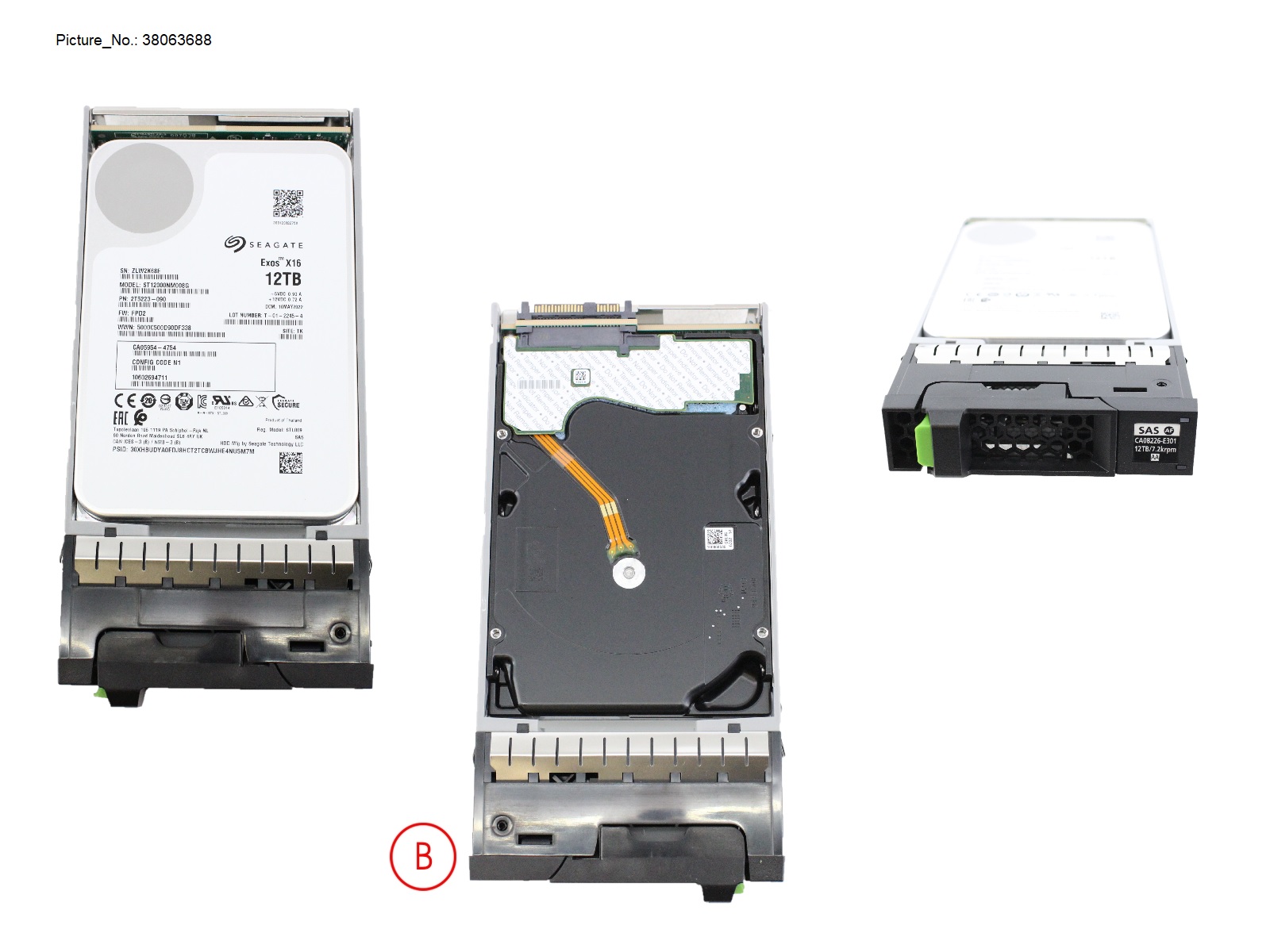 DX FIPS NLSAS HD DRIVE 3.5 12TB 7.2K